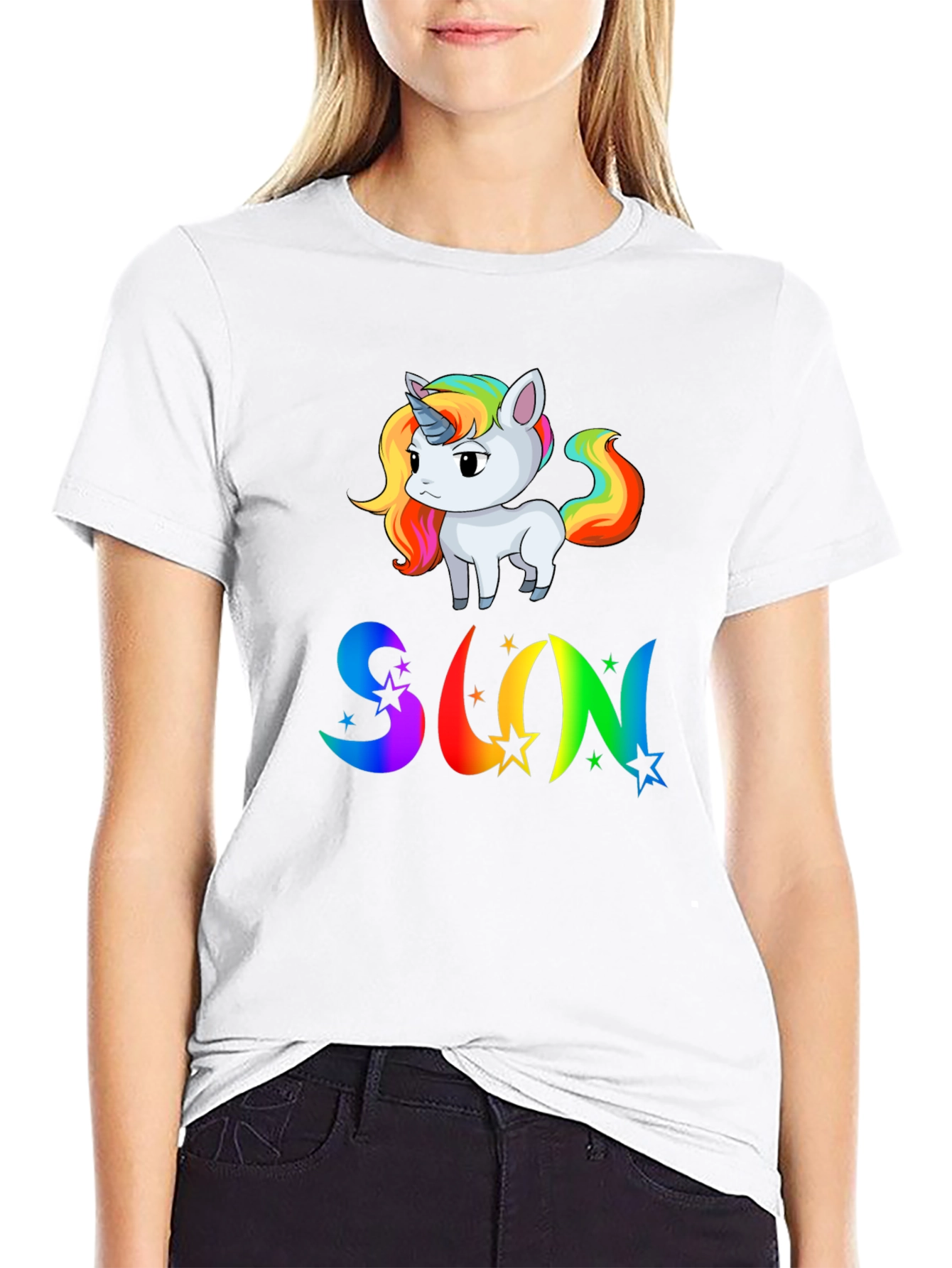 Rainbow Unicorn SUN T-Shirt