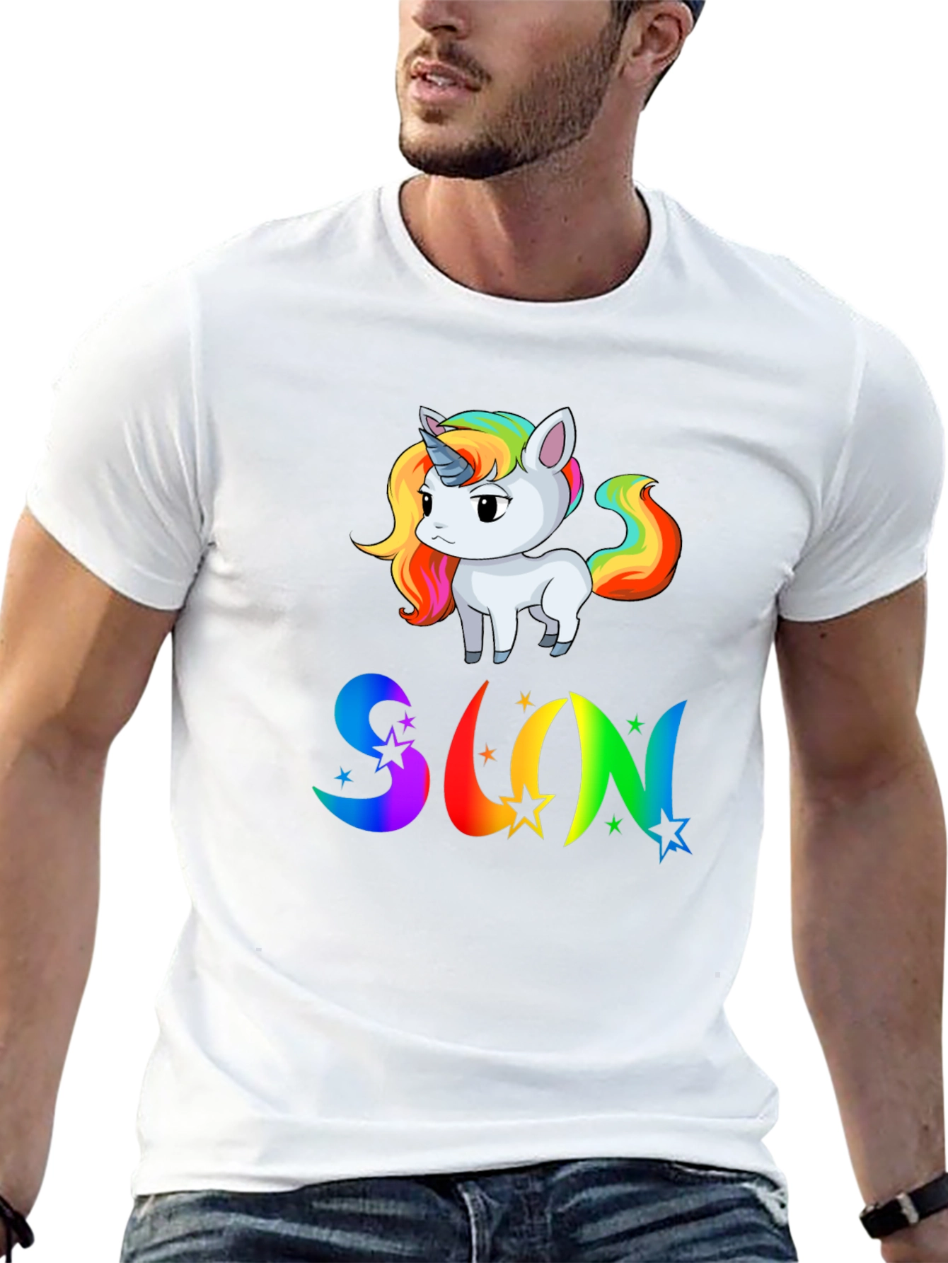 Rainbow Unicorn SUN T-Shirt