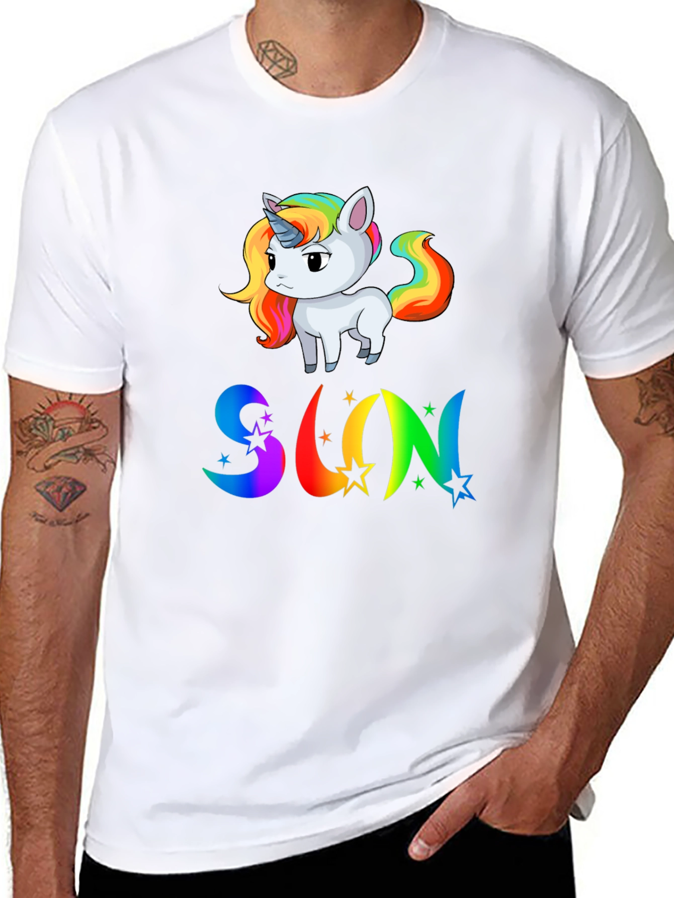 Rainbow Unicorn SUN T-Shirt