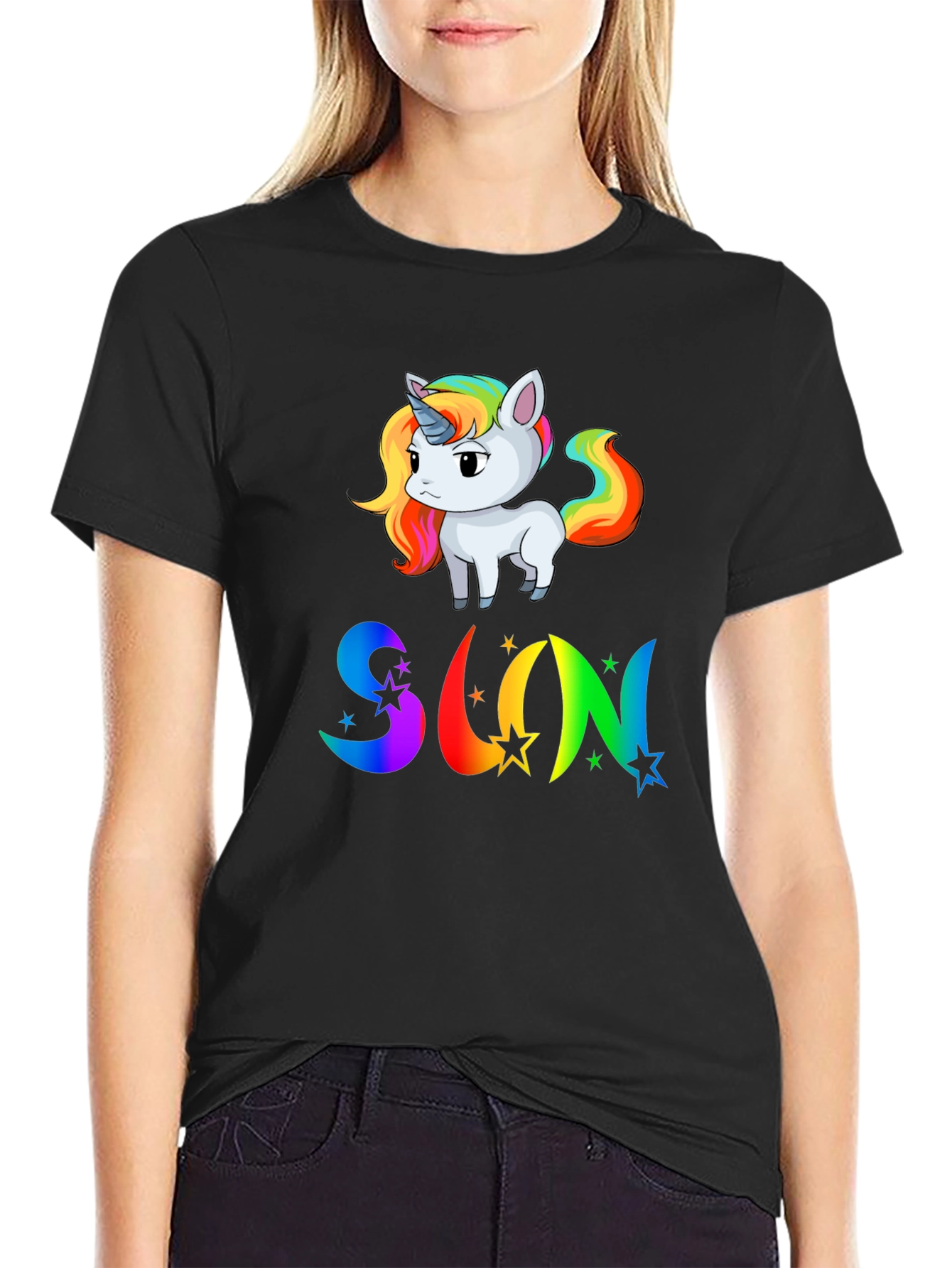 Rainbow Unicorn SUN T-Shirt