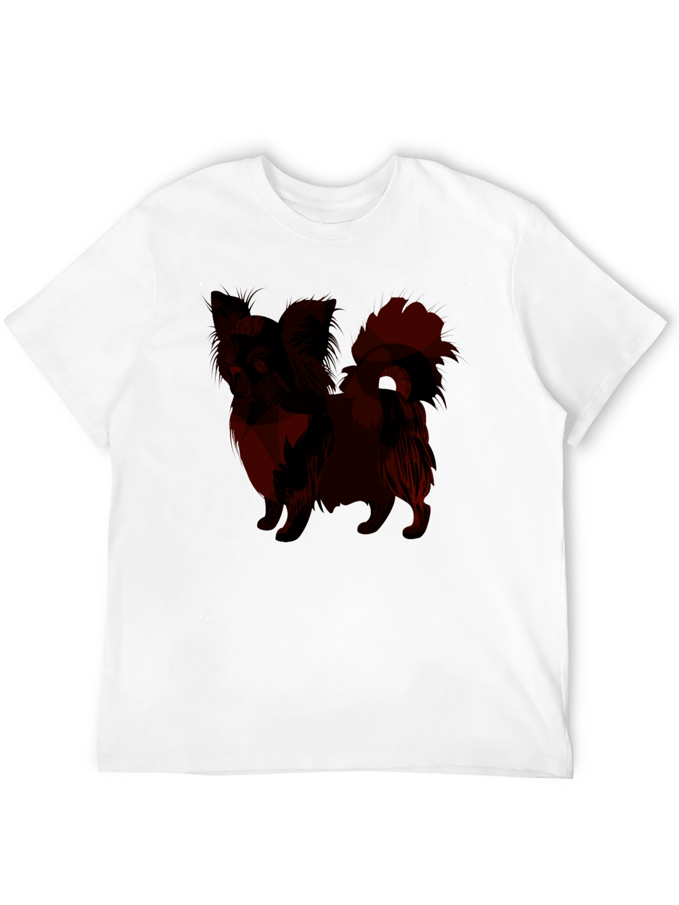 Mens Black T-Shirt with Dog Graphic