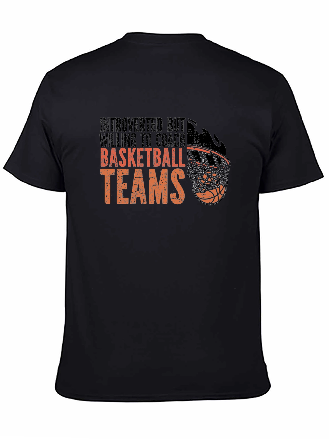 Introverted Basketball Coach Graphic Tee