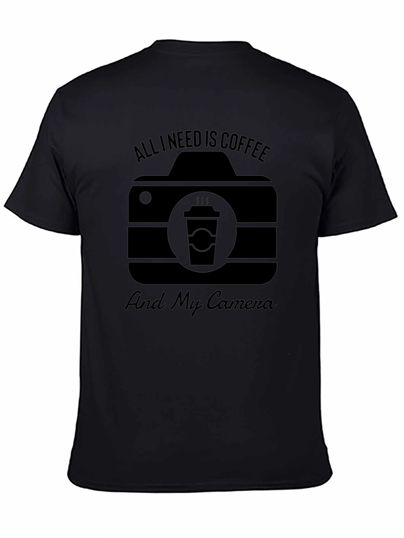 Coffee & Camera Graphic T-Shirt - Photography Lover Tee
