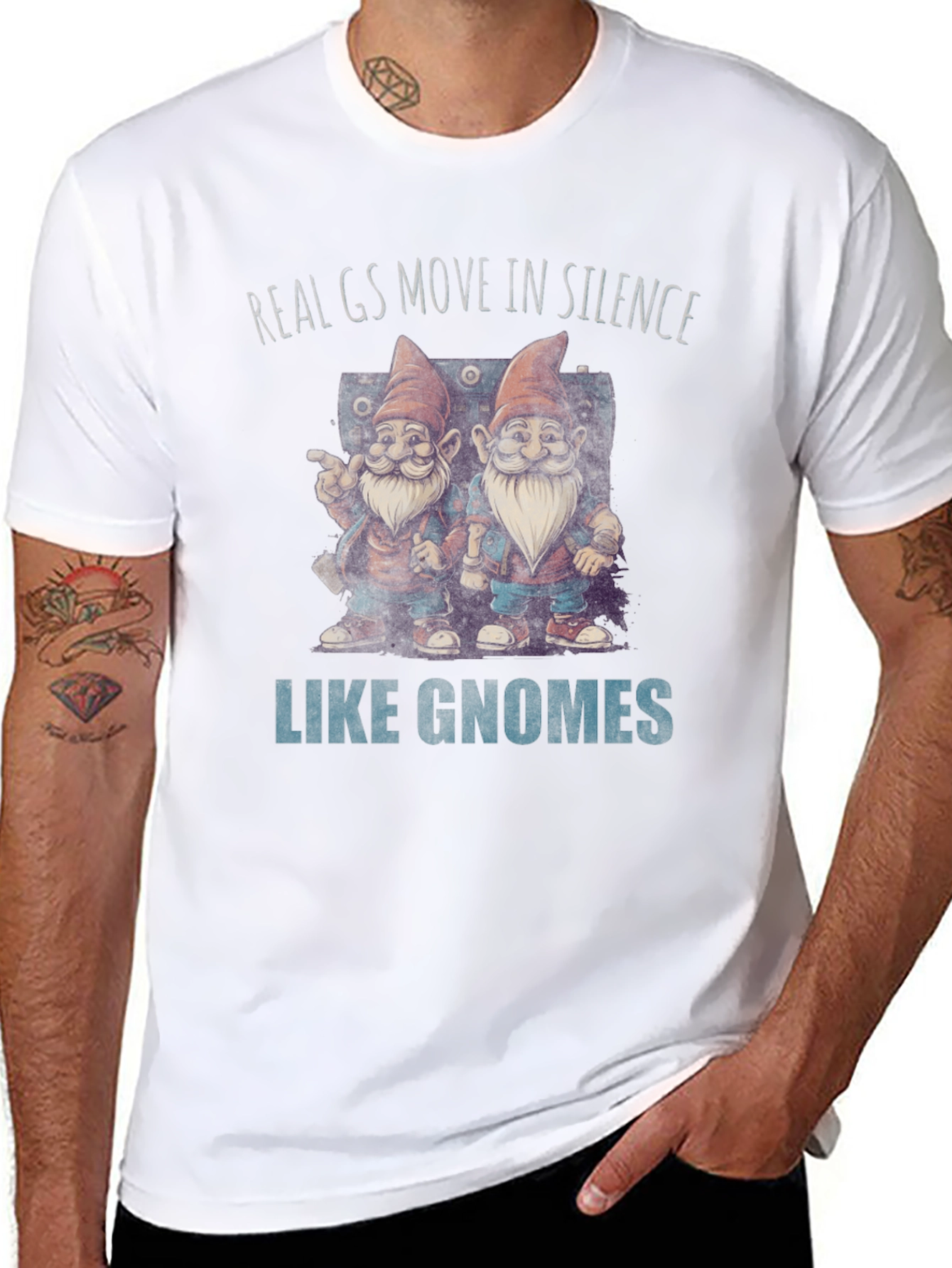 Real Gs Gnome T-Shirt - Funny Graphic Tee