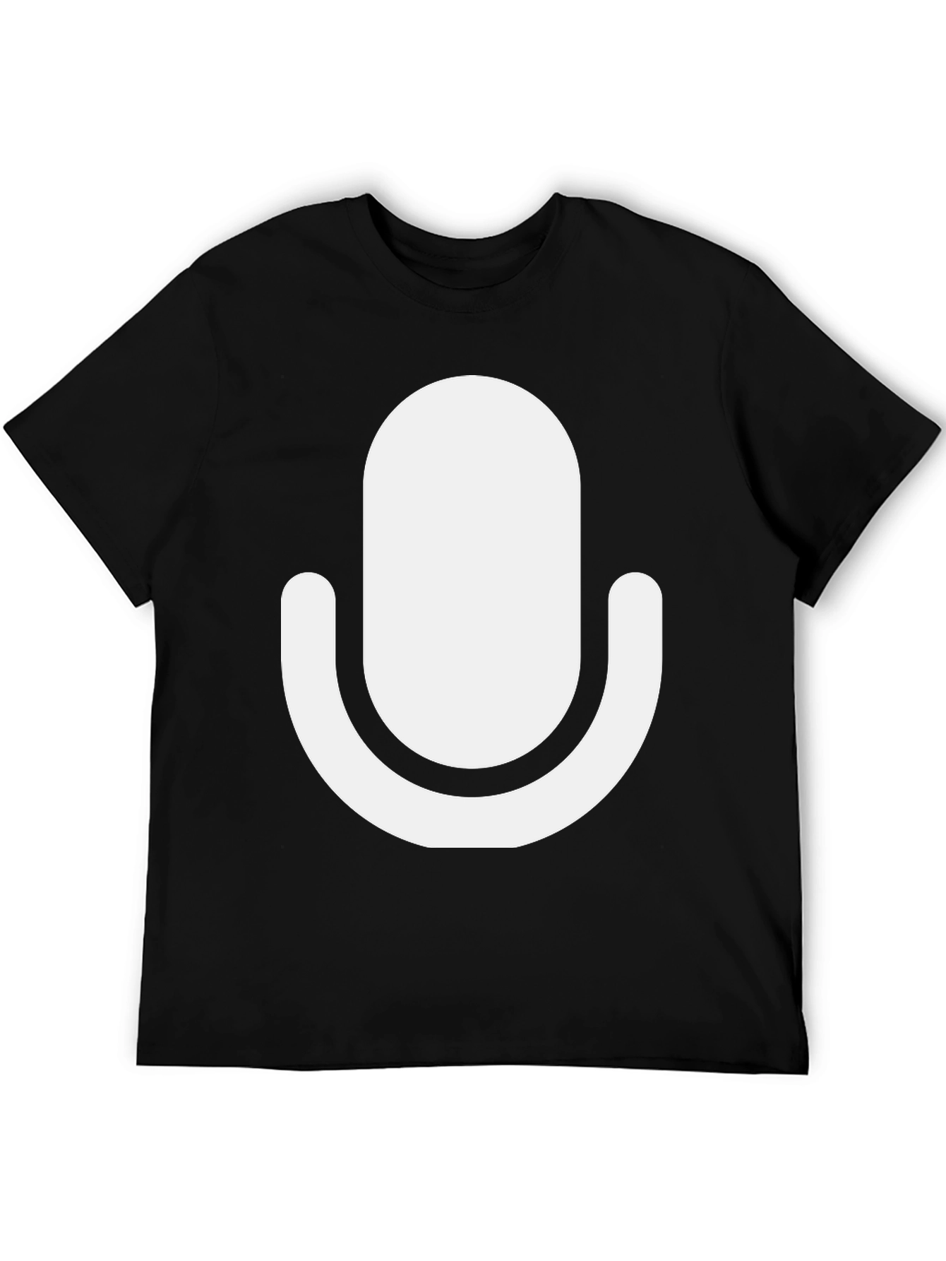 Retro Mic Black T-Shirt
