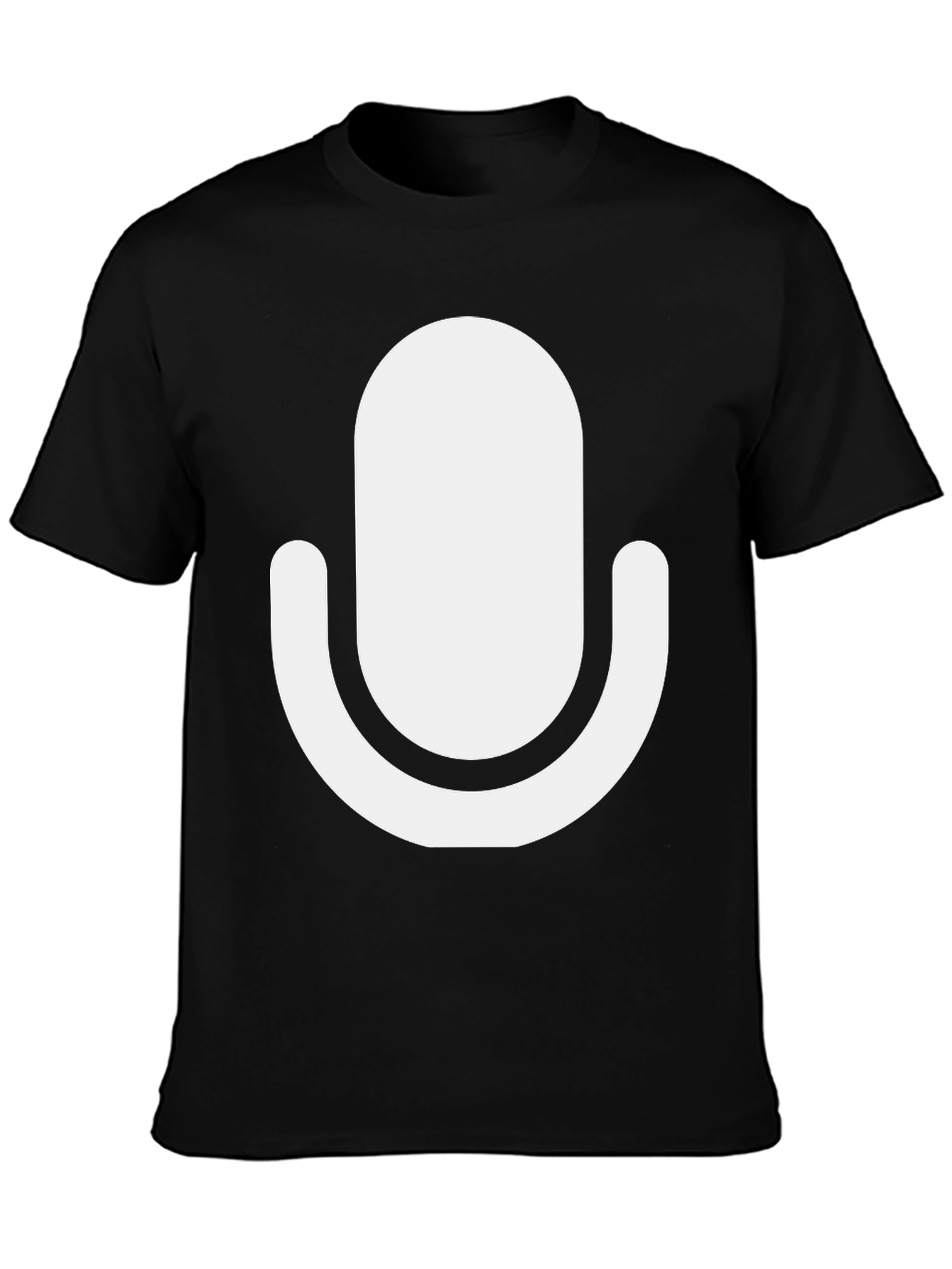 Retro Mic Black T-Shirt