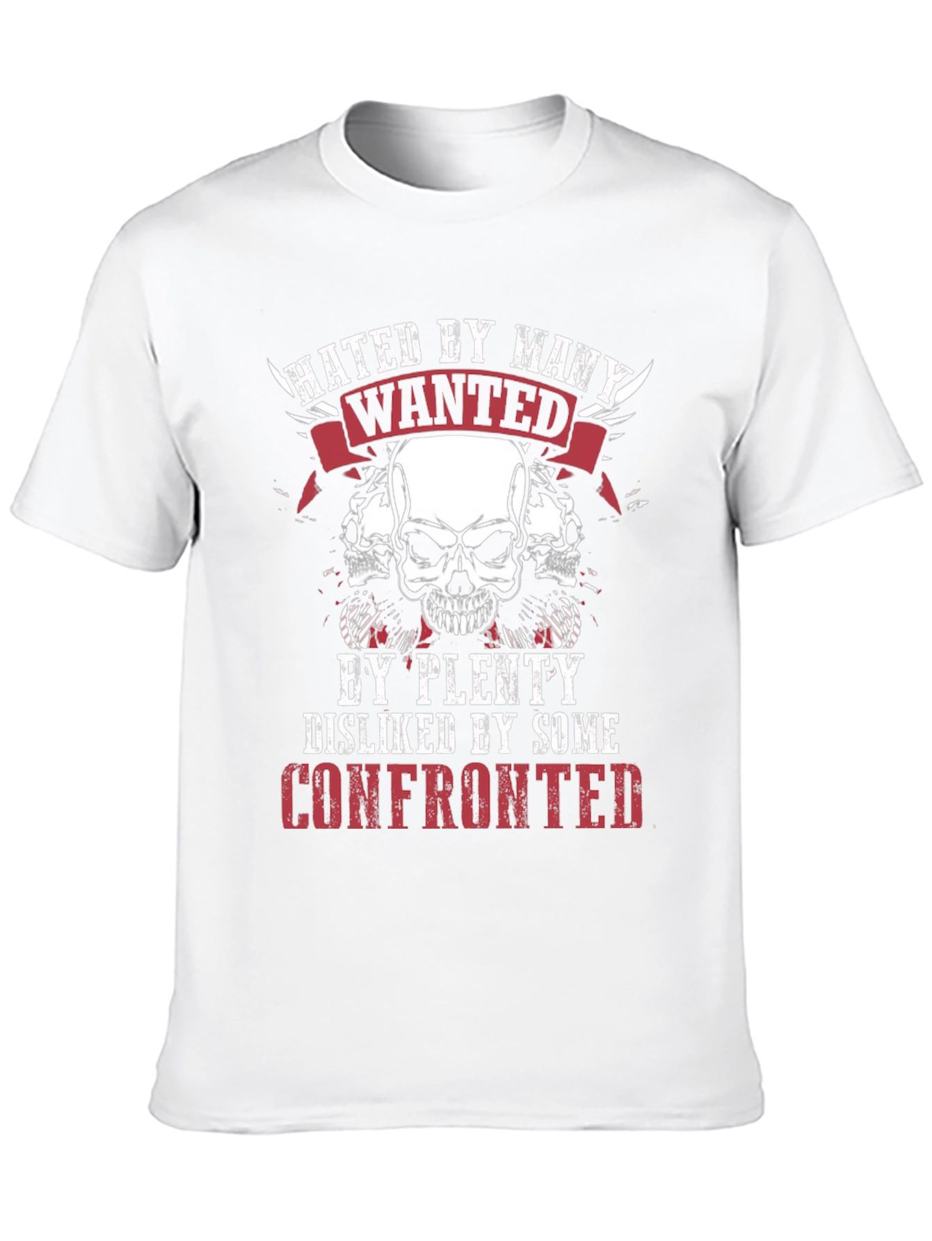 Hated By Many Skull Graphic T-Shirt