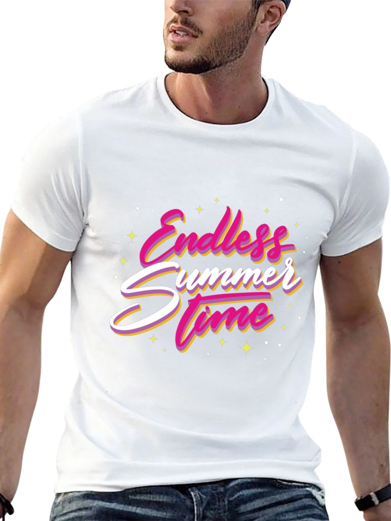 Endless Summer Time Graphic Tee - Black