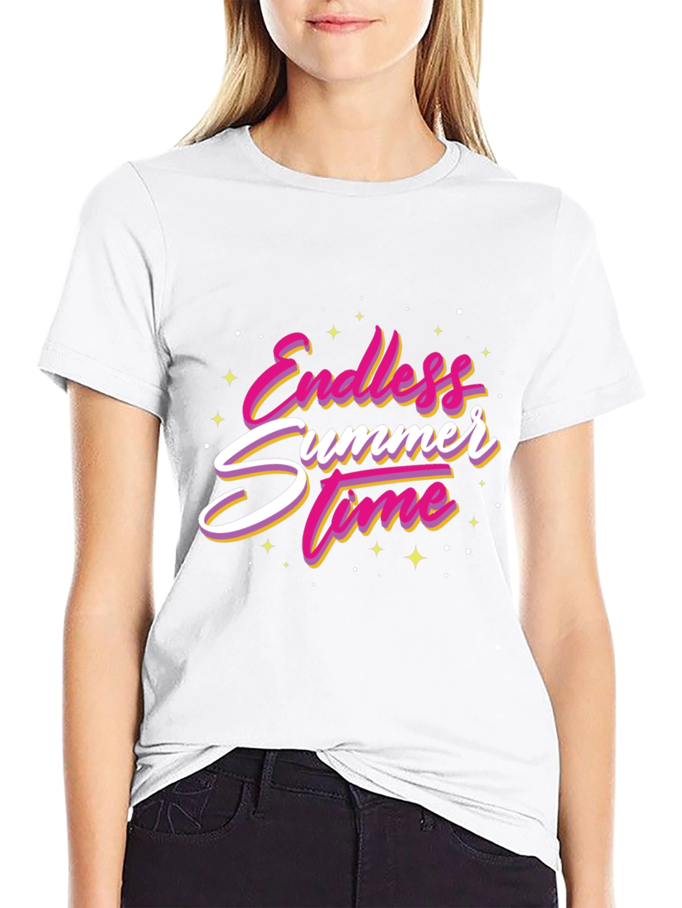 Endless Summer Time Graphic Tee - Black