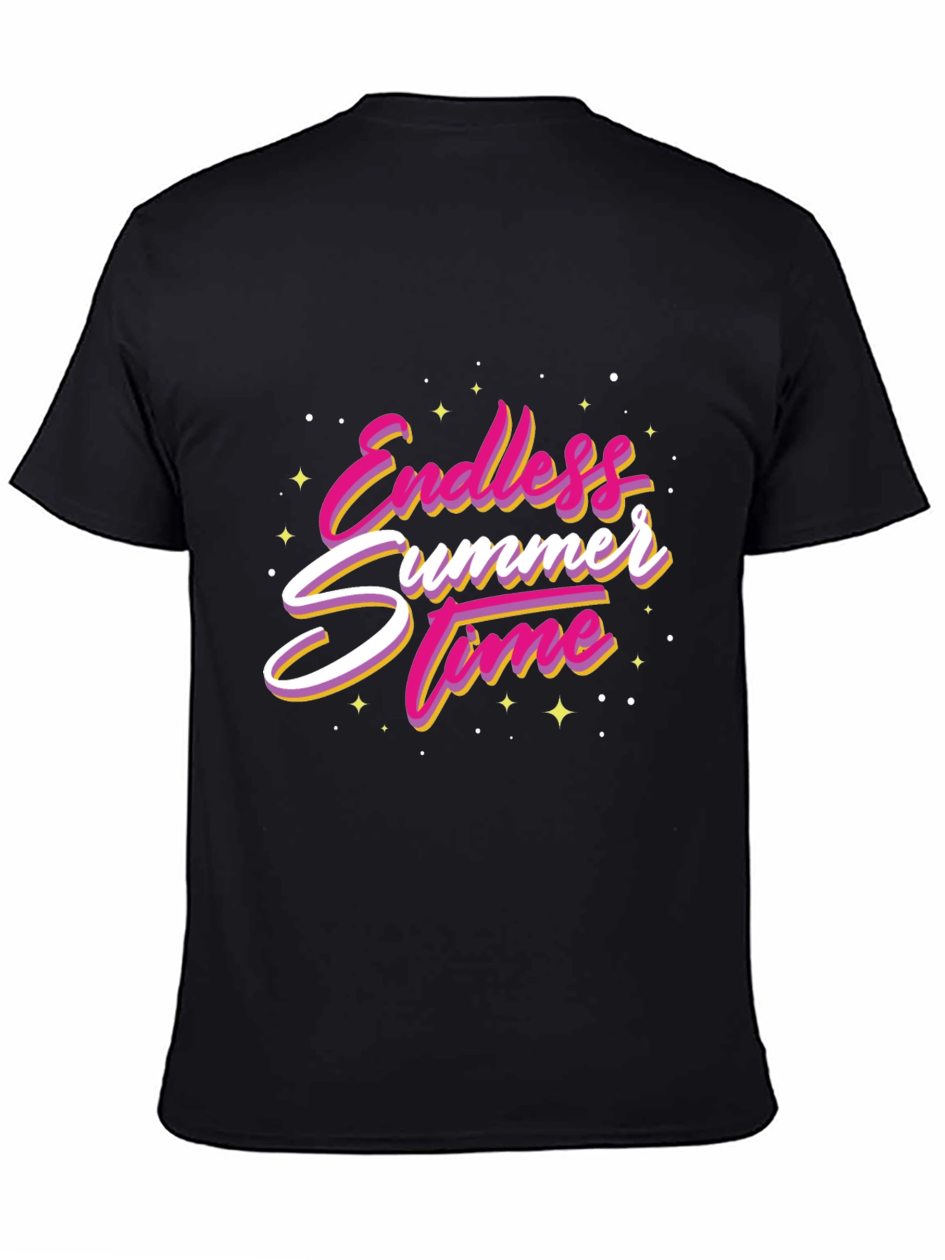 Endless Summer Time Graphic Tee - Black