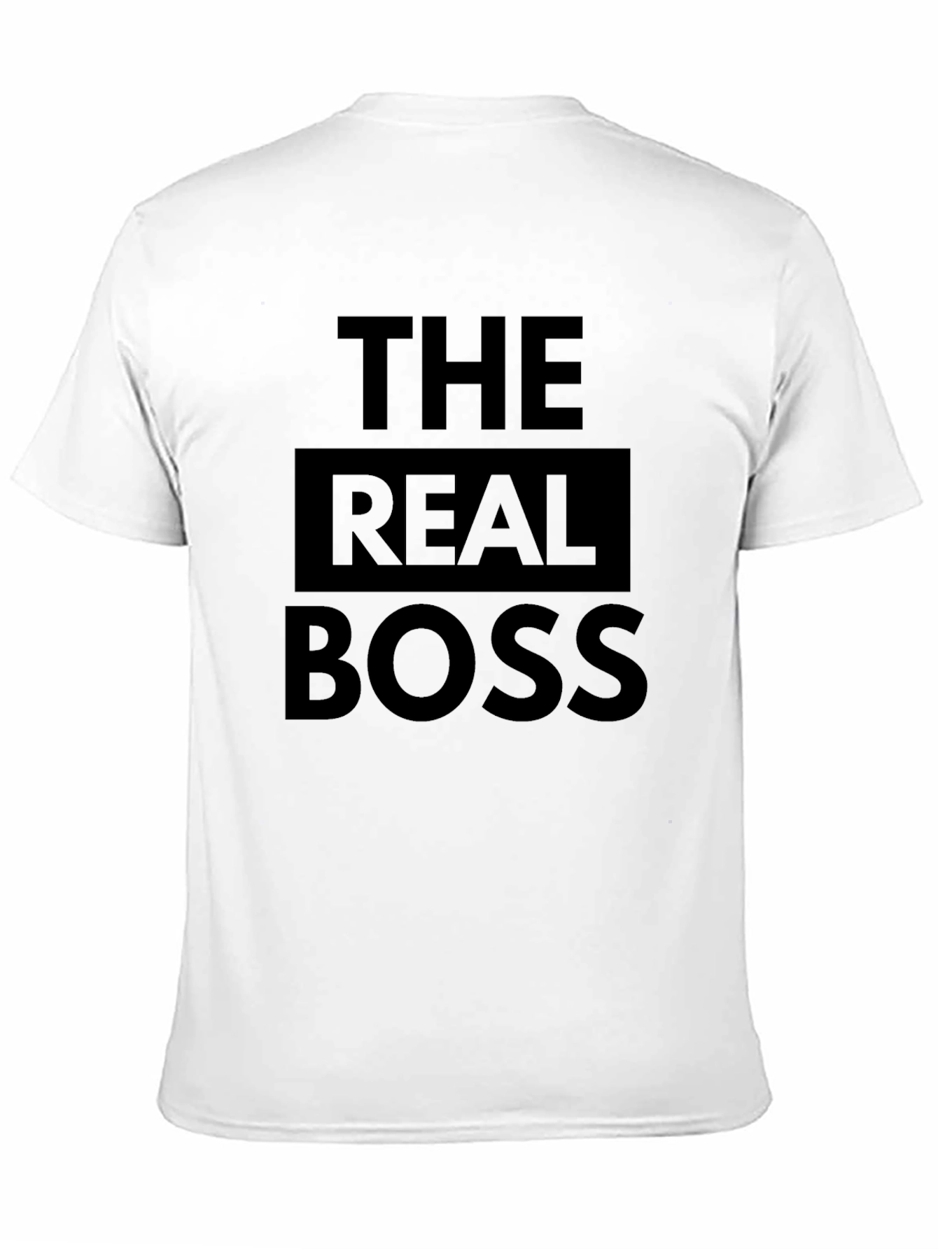 The Real Boss Graphic Tee - Black Crew Neck
