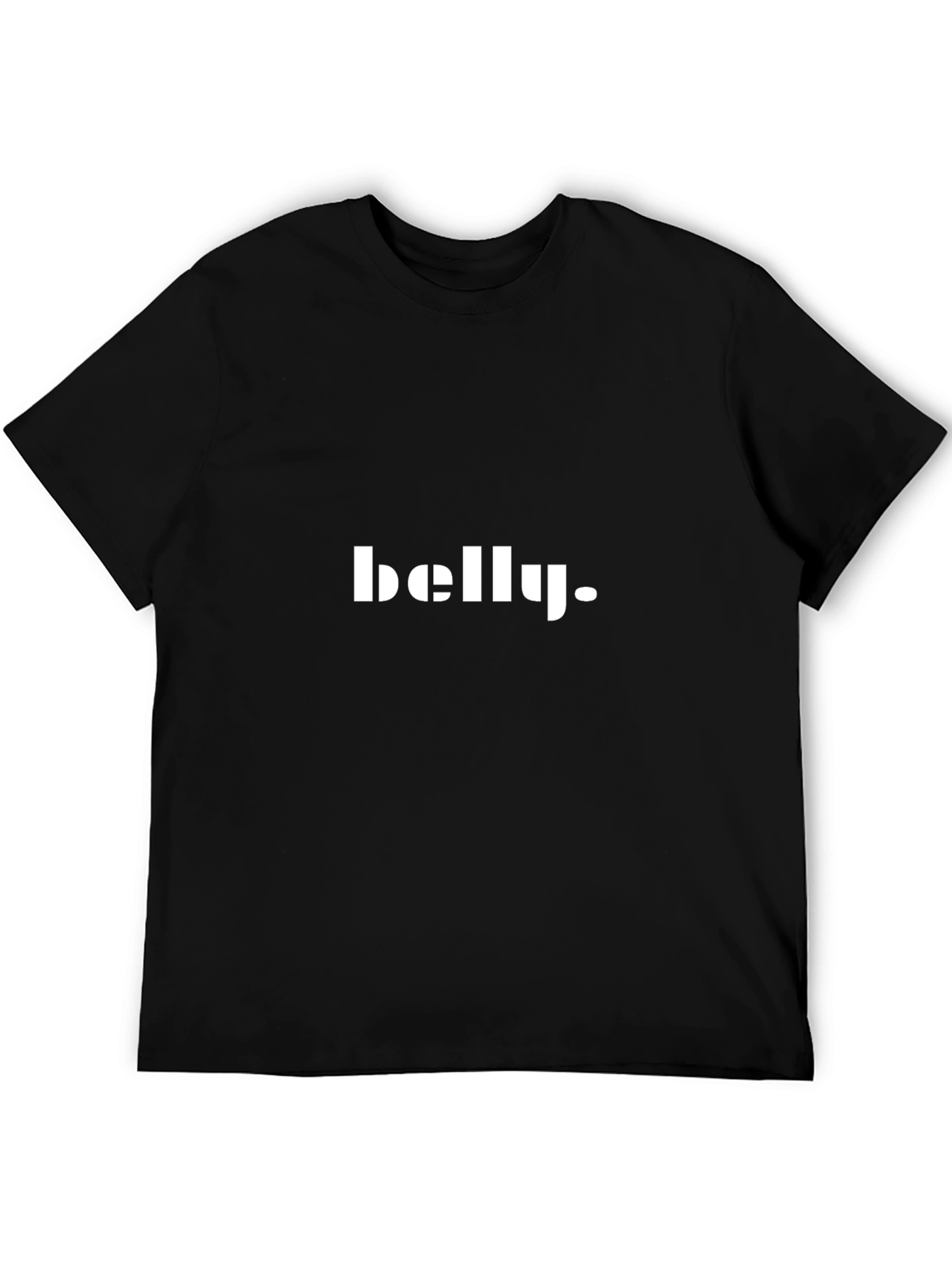 Mens Black belly. Graphic T-Shirt