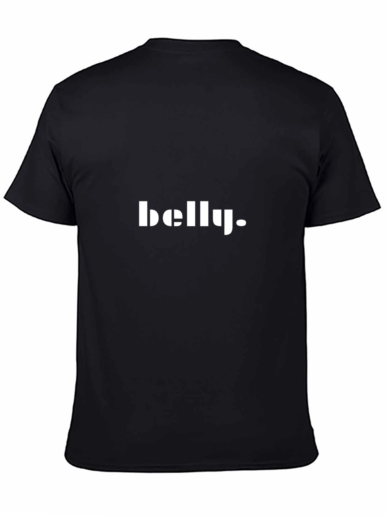 Mens Black belly. Graphic T-Shirt