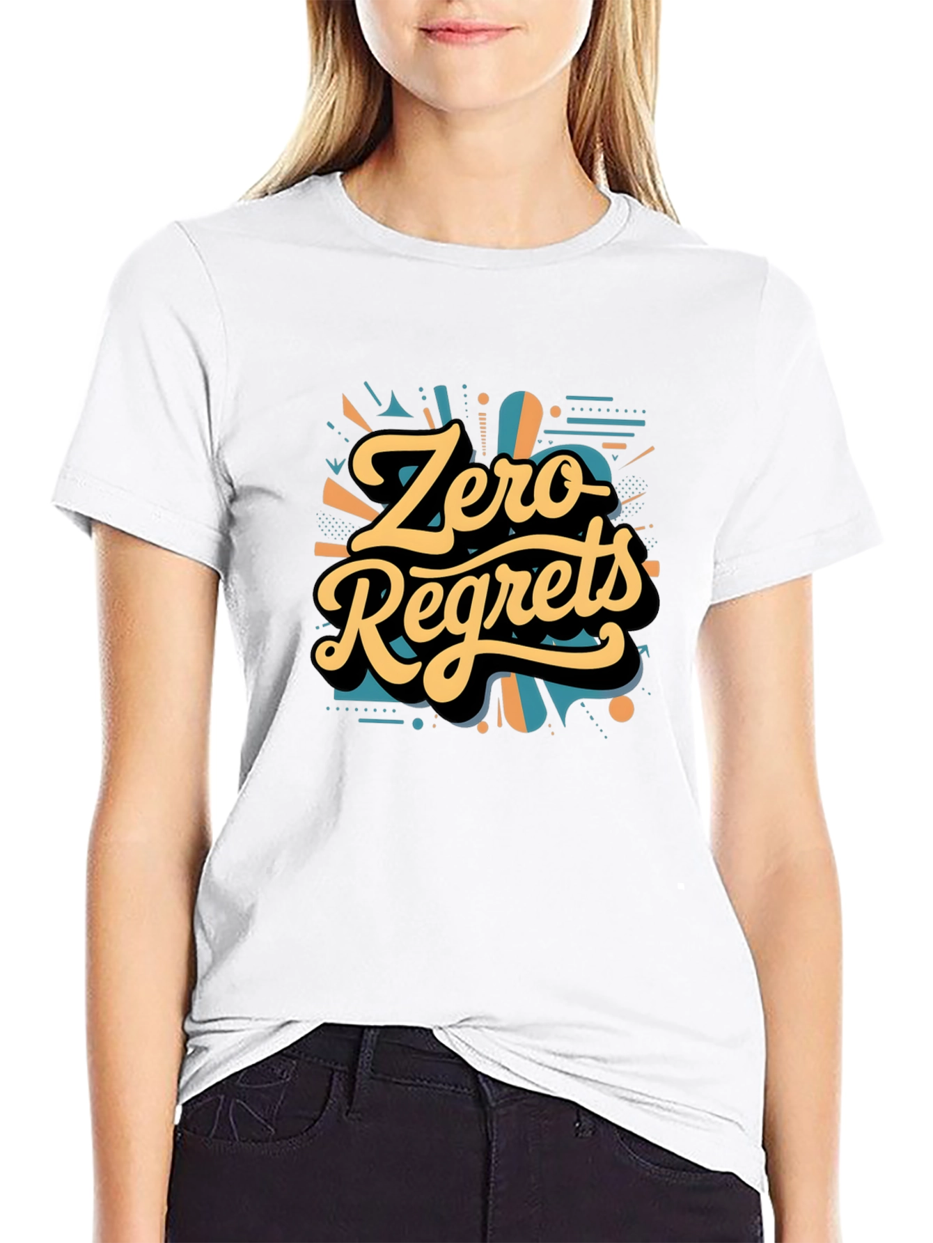 Zero Regrets Graphic Tee - Bold Stylish Design