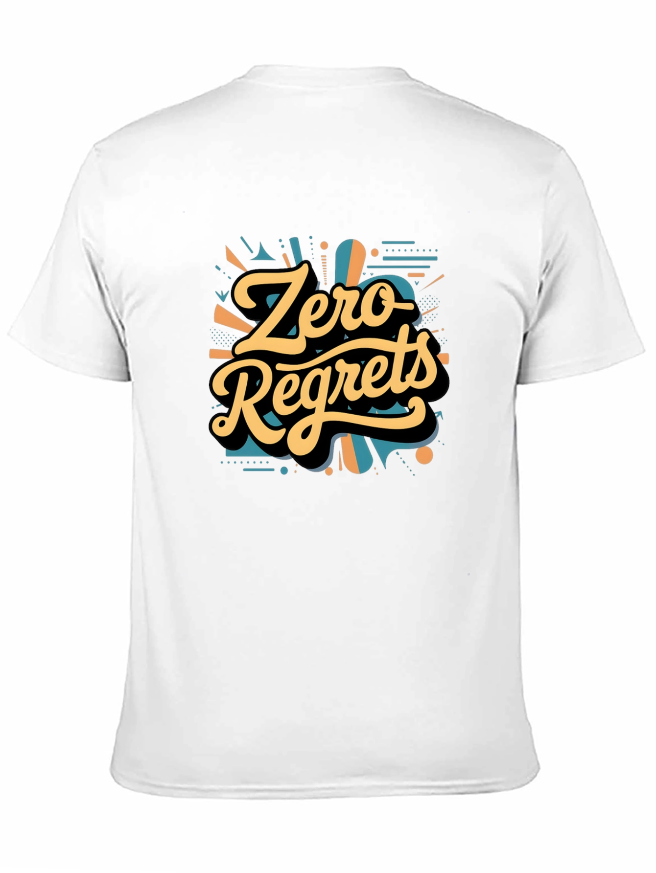 Zero Regrets Graphic Tee - Bold Stylish Design