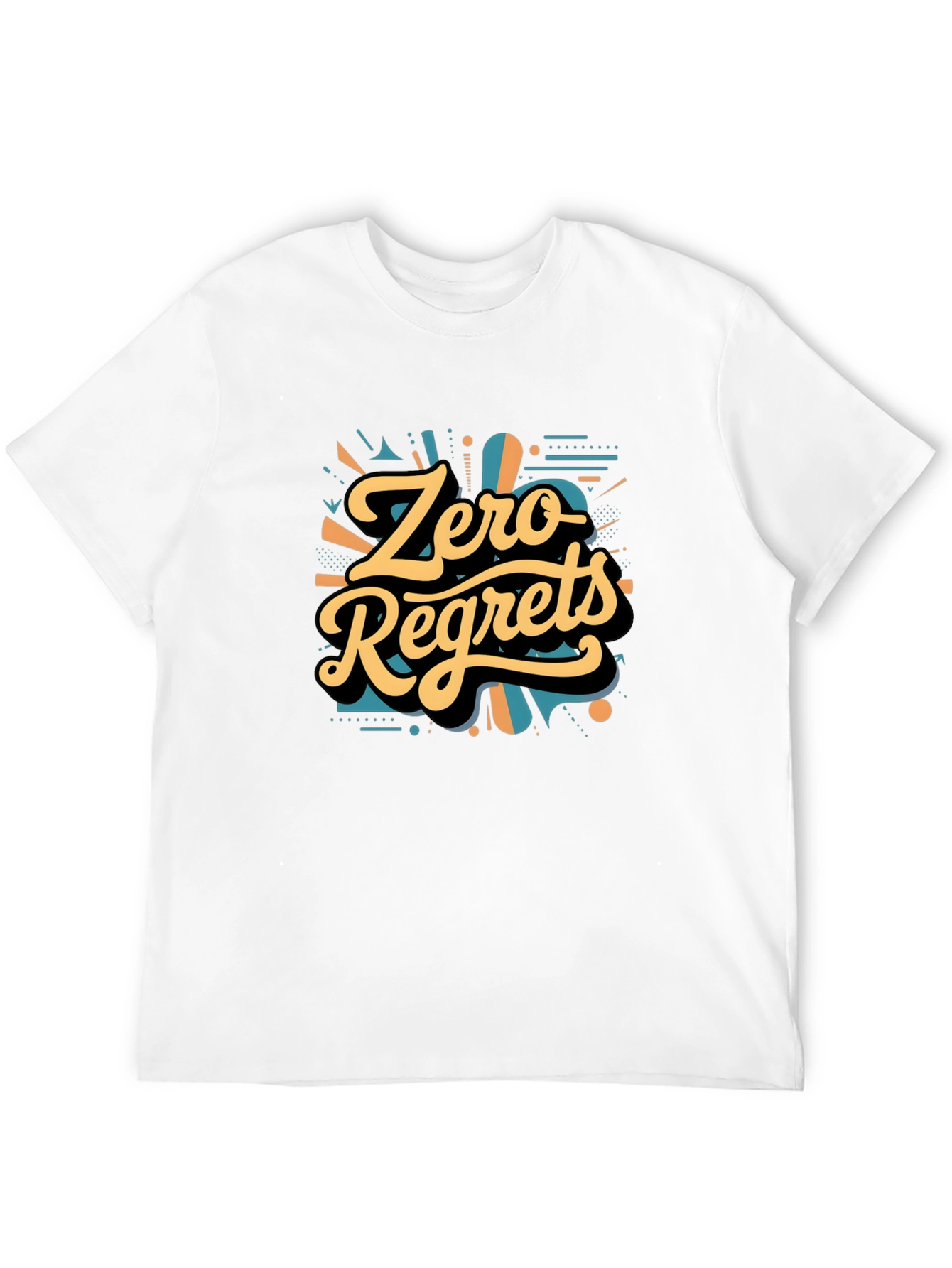 Zero Regrets Graphic Tee - Bold Stylish Design