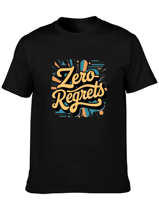 Zero Regrets Graphic Tee - Bold Stylish Design