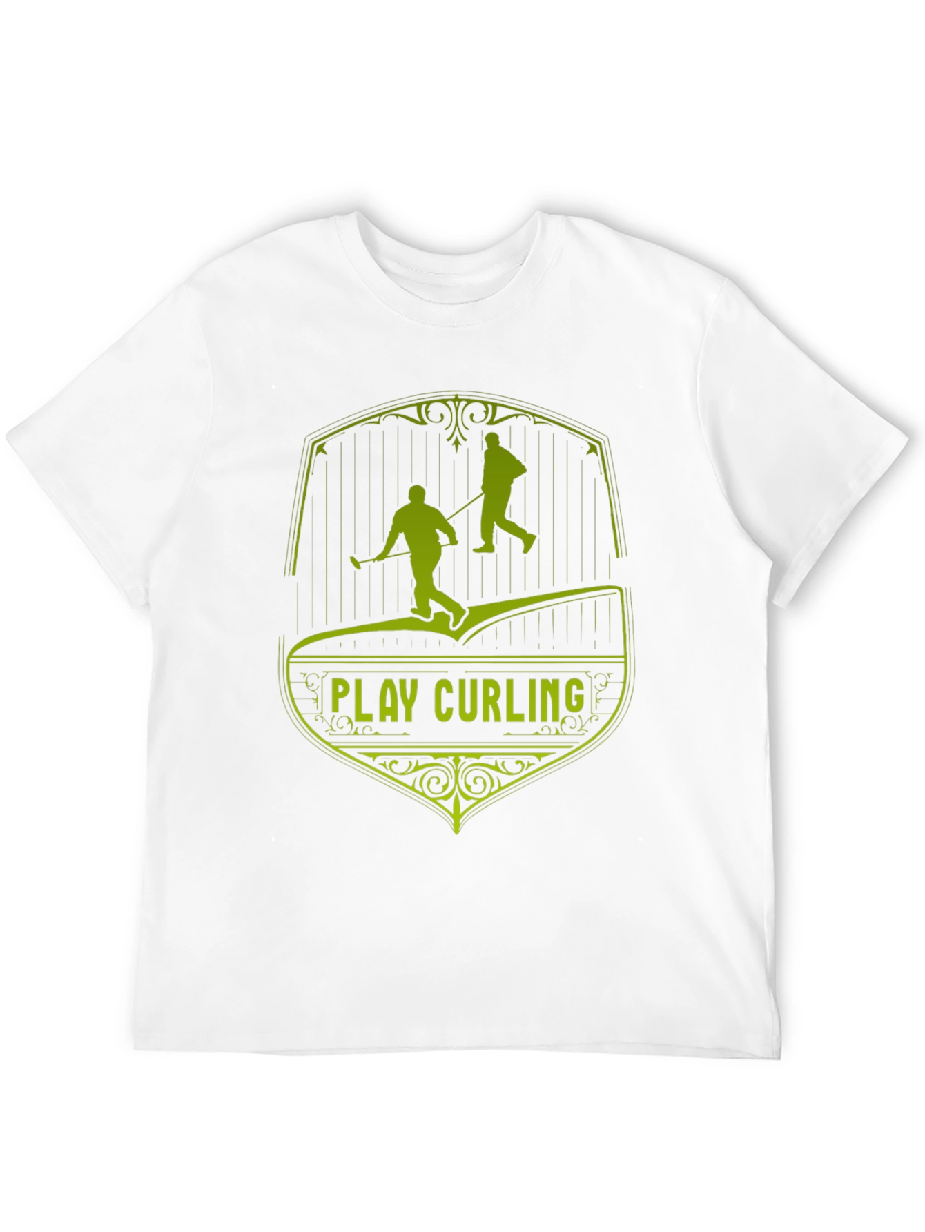 Play Curling Black T-Shirt