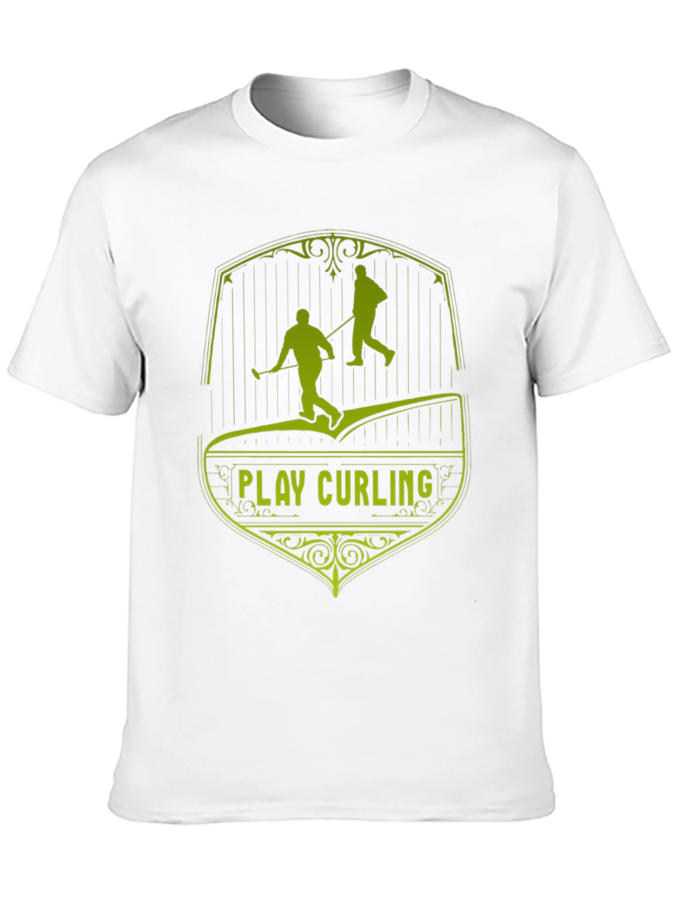 Play Curling Black T-Shirt