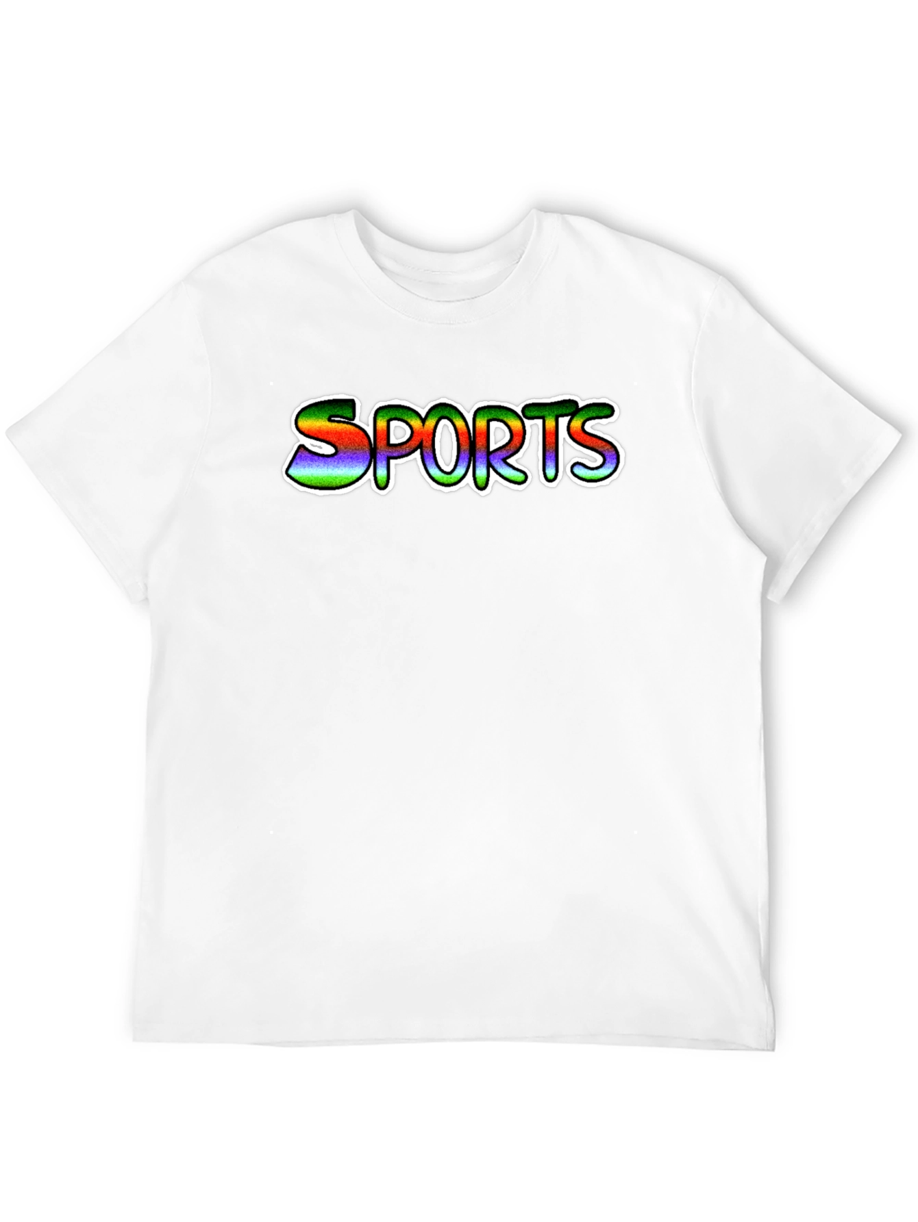 Mens Black Sports Graphic T-Shirt