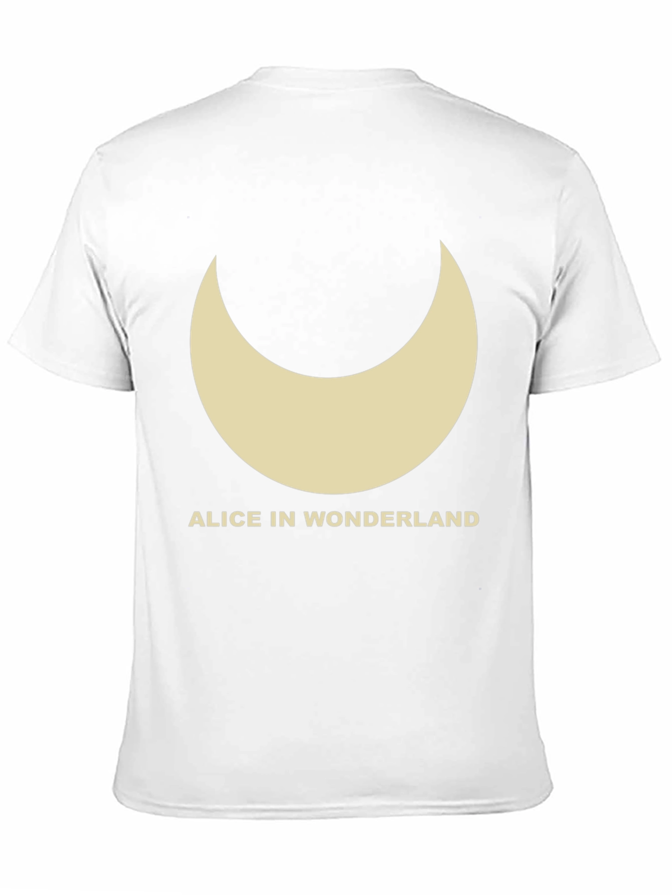 Alice in Wonderland Crescent Moon Black T-Shirt