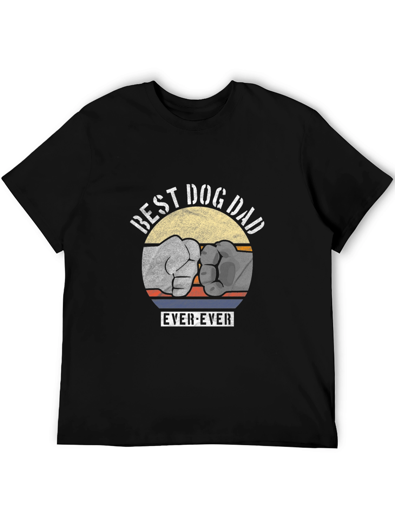 Best Dog Dad Ever Fist Bump Graphic Tee