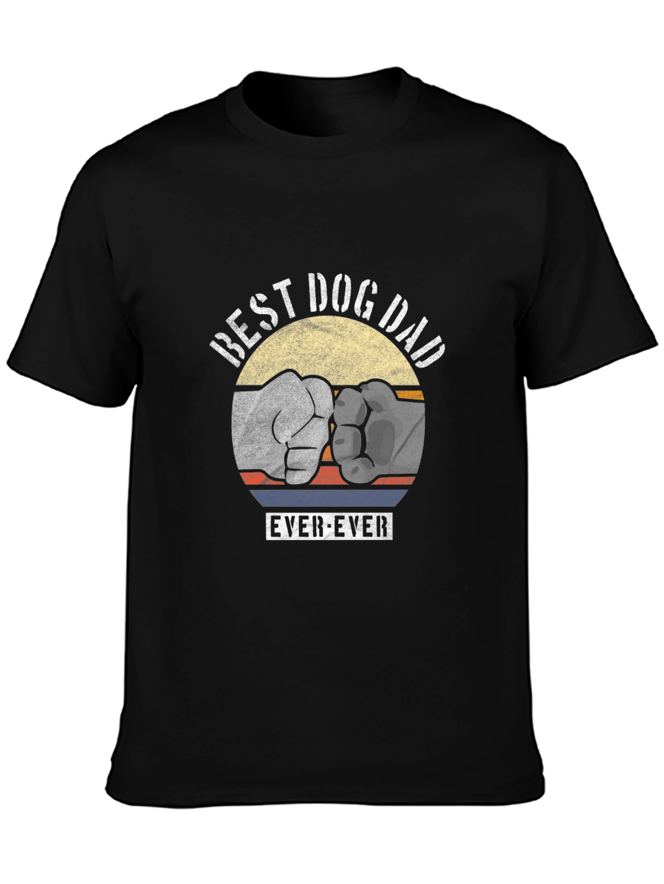 Best Dog Dad Ever Fist Bump Graphic Tee