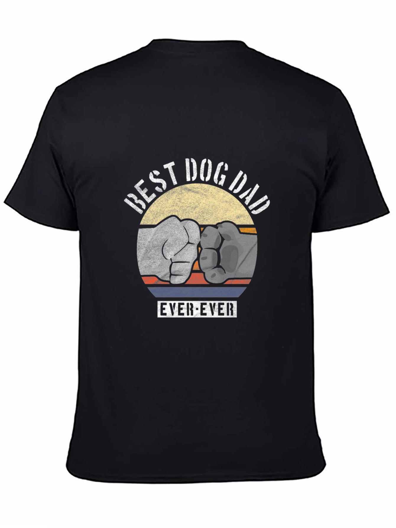 Best Dog Dad Ever Fist Bump Graphic Tee