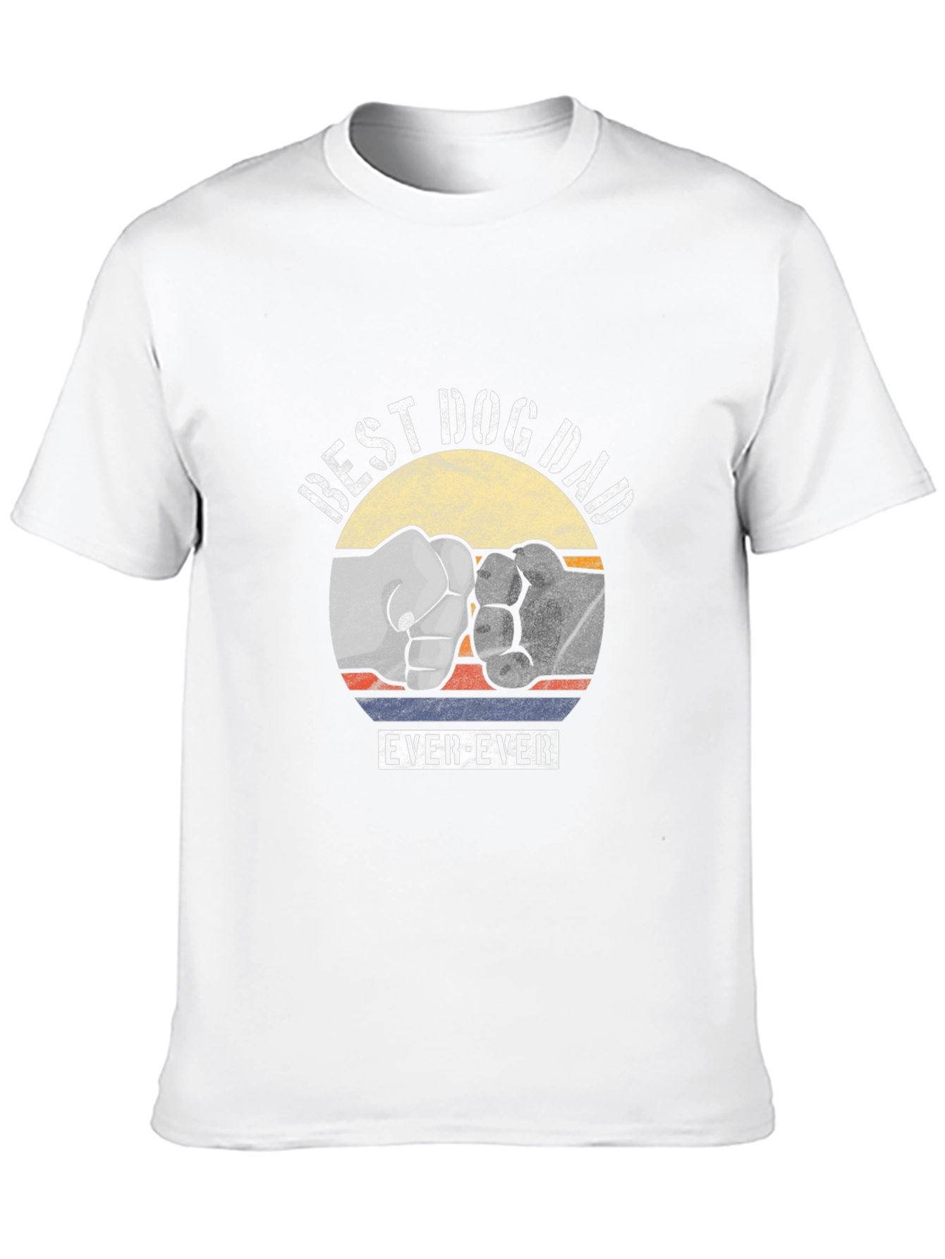 Best Dog Dad Ever Fist Bump Graphic Tee