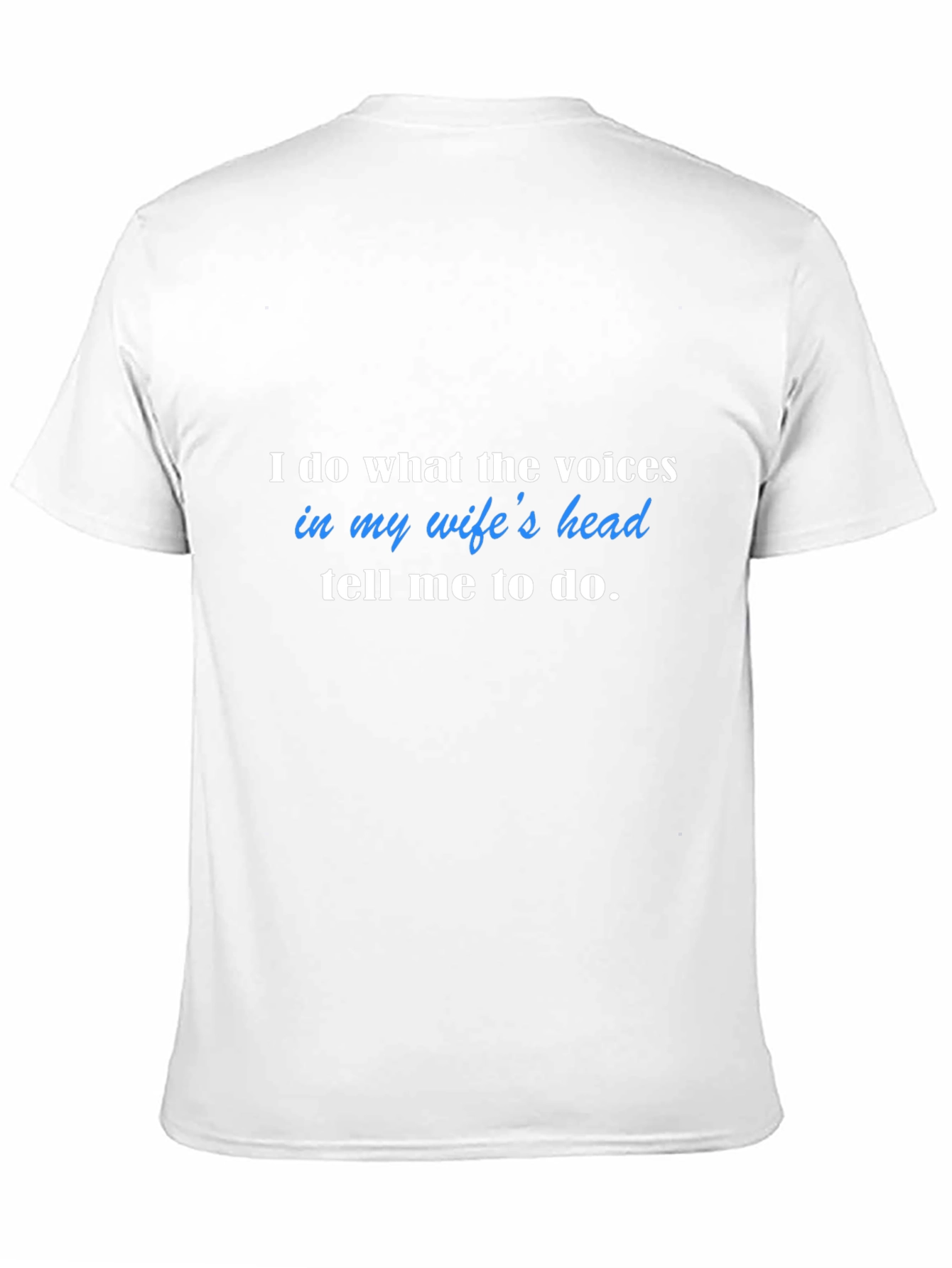 Humorous Wifes Voices Black T-Shirt