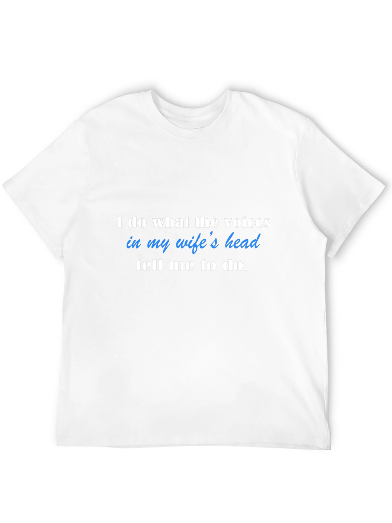 Humorous Wifes Voices Black T-Shirt