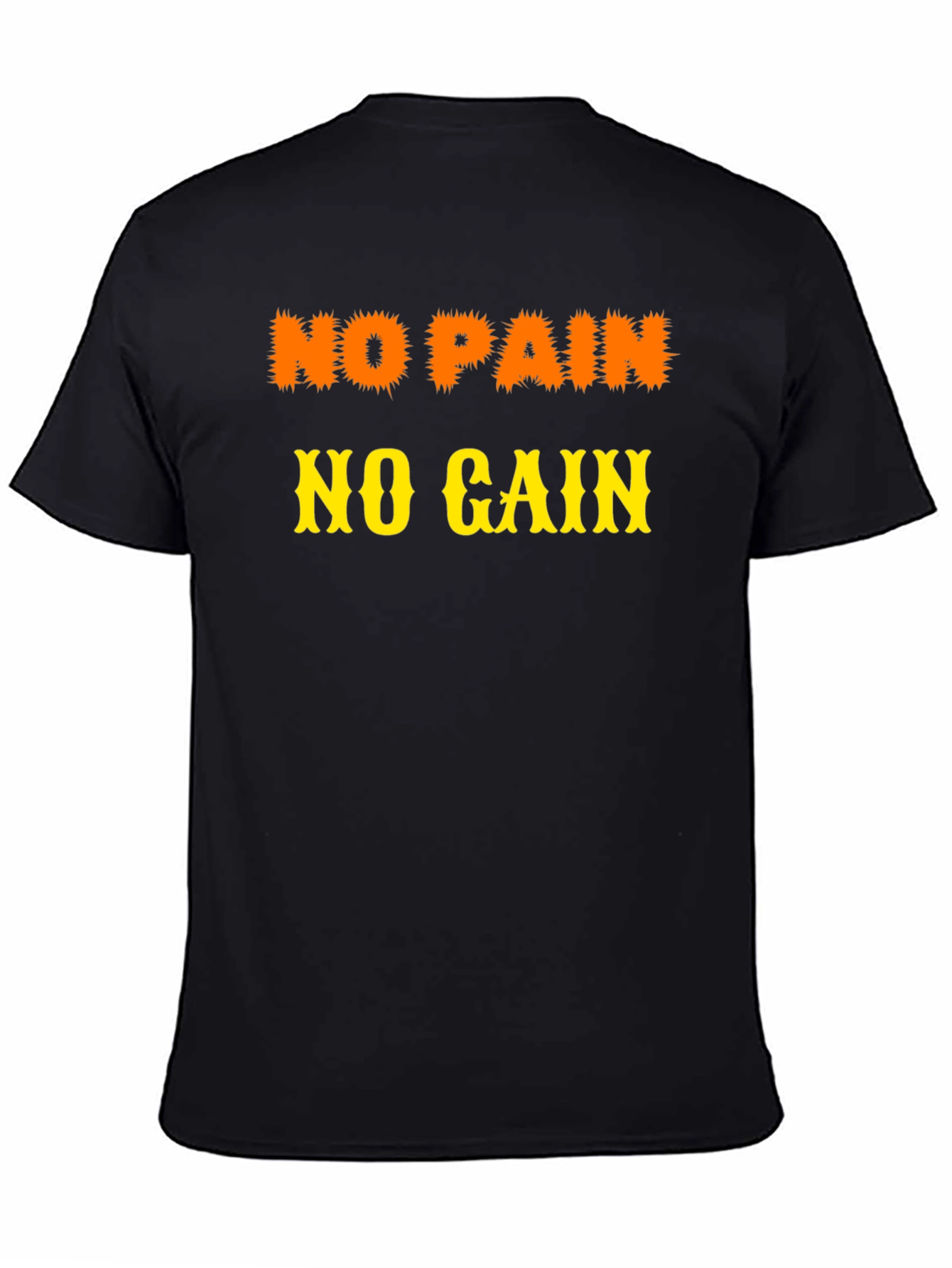 No Pain No Gain Black Graphic Tee