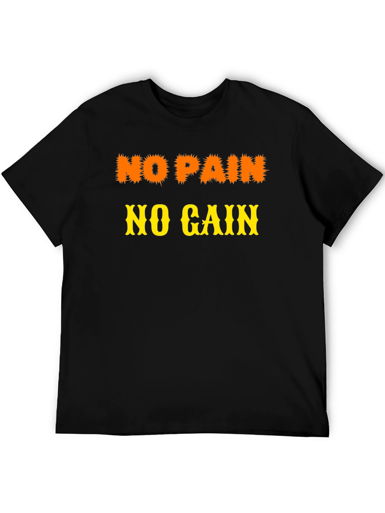 No Pain No Gain Black Graphic Tee