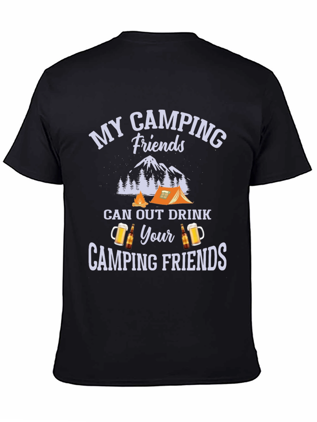 Camping Friends Drink Out T-Shirt