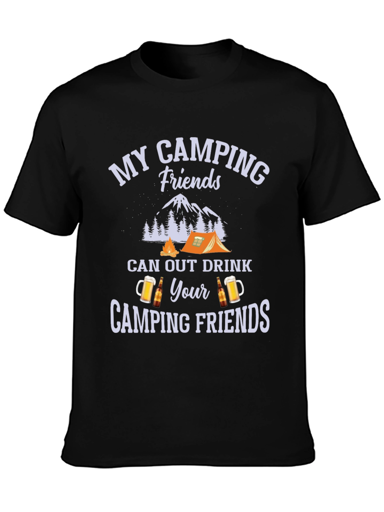 Camping Friends Drink Out T-Shirt