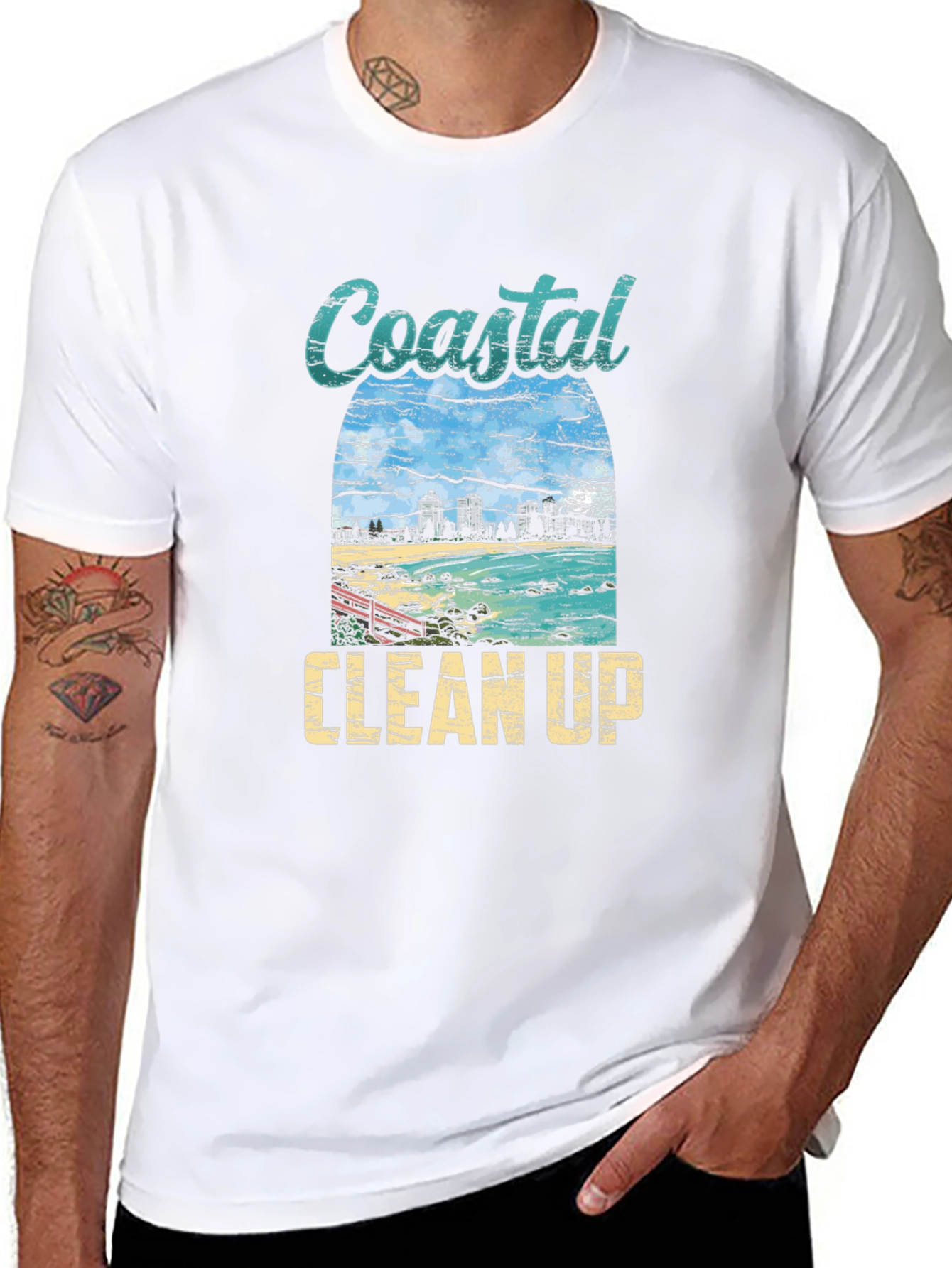 Coastal Clean Up Graphic Tee - Black