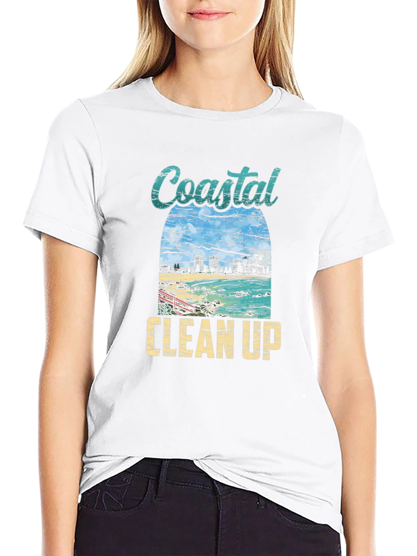 Coastal Clean Up Graphic Tee - Black