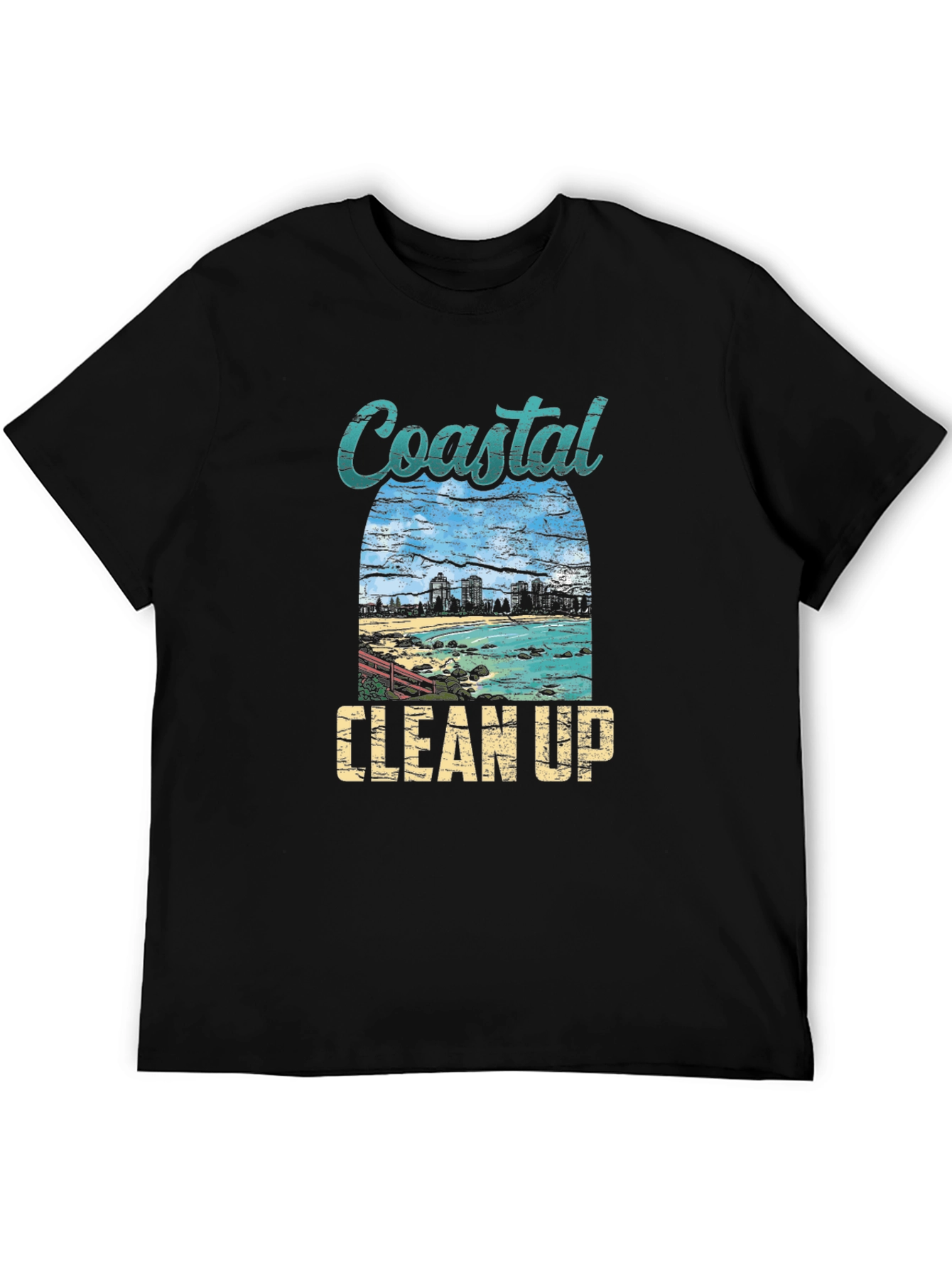 Coastal Clean Up Graphic Tee - Black