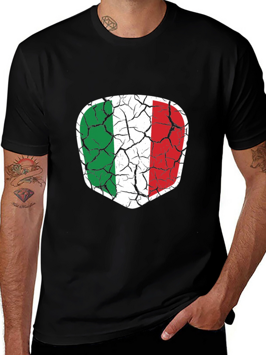 Italy Flag Distressed T-Shirt - Italian Pride Tee