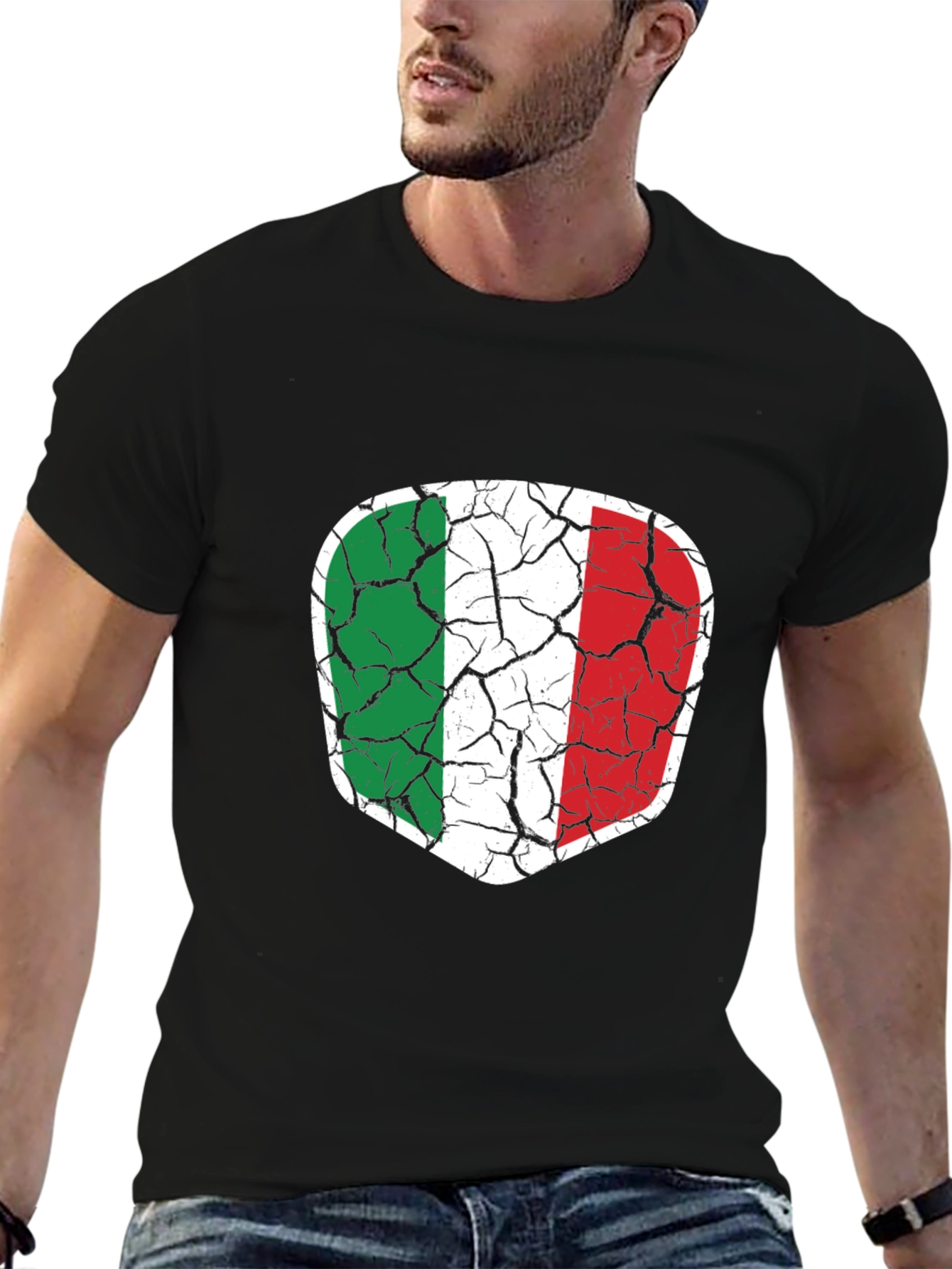 Italy Flag Distressed T-Shirt - Italian Pride Tee
