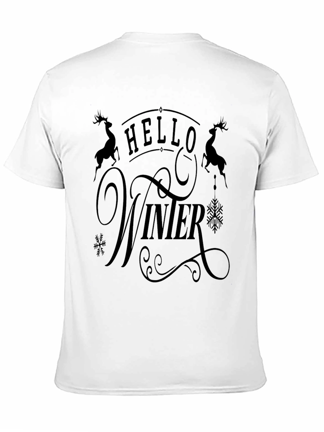 Hello Winter Graphic Tee - Stylish Holiday Shirt