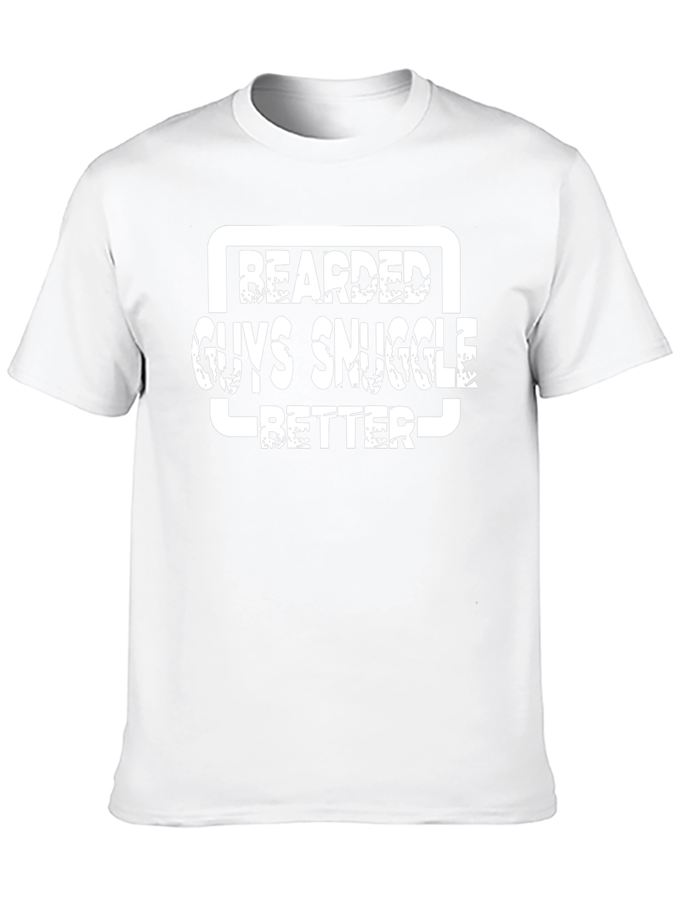 Bearded Guys Snuggle Better Black T-Shirt