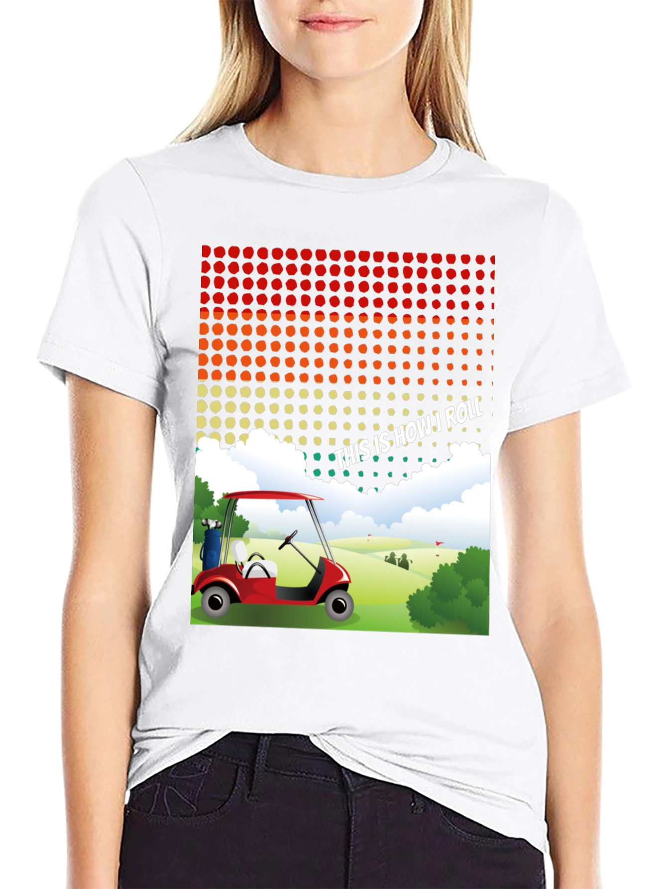 Funny This is How I Roll Golf Cart T-Shirt