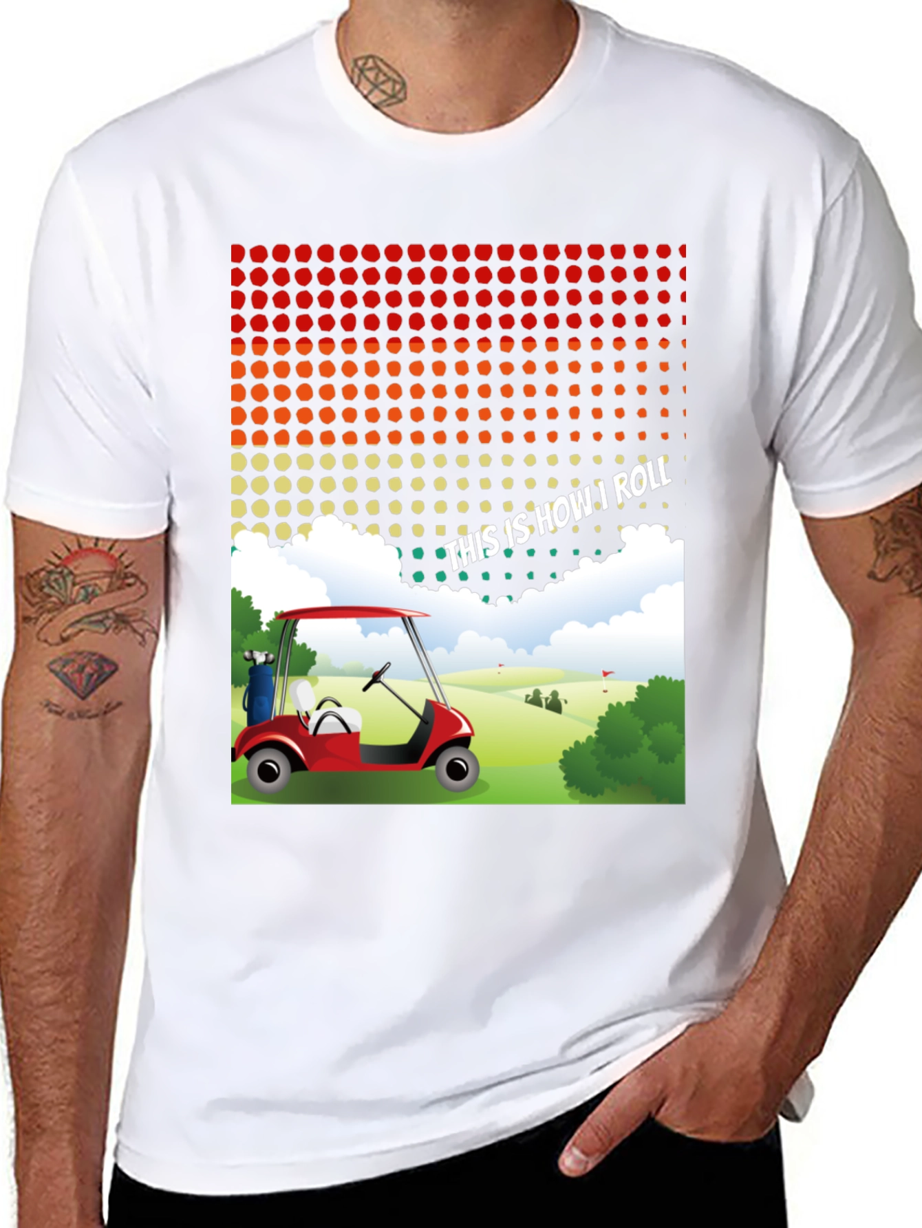 Funny This is How I Roll Golf Cart T-Shirt
