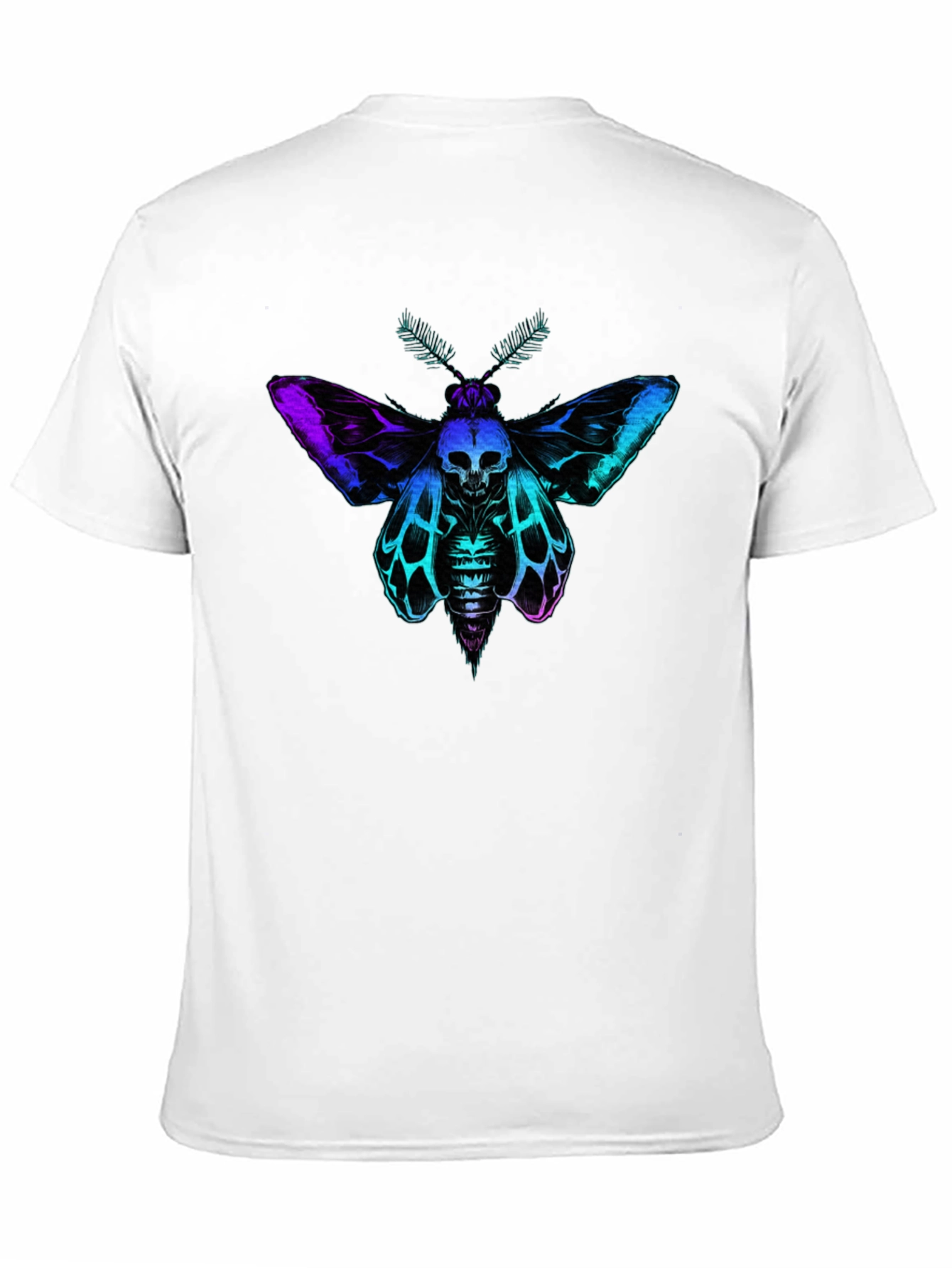 Skull Moth Graphic T-Shirt - Unique Gothic Design