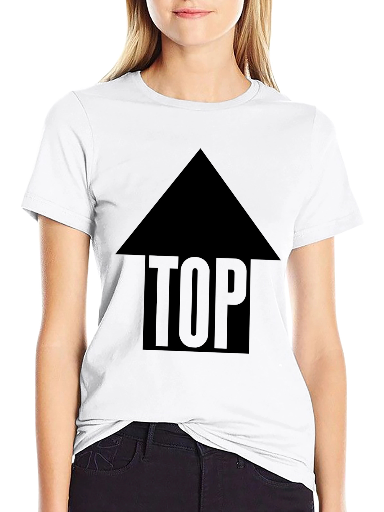 Top Directional Arrow Graphic T-Shirt