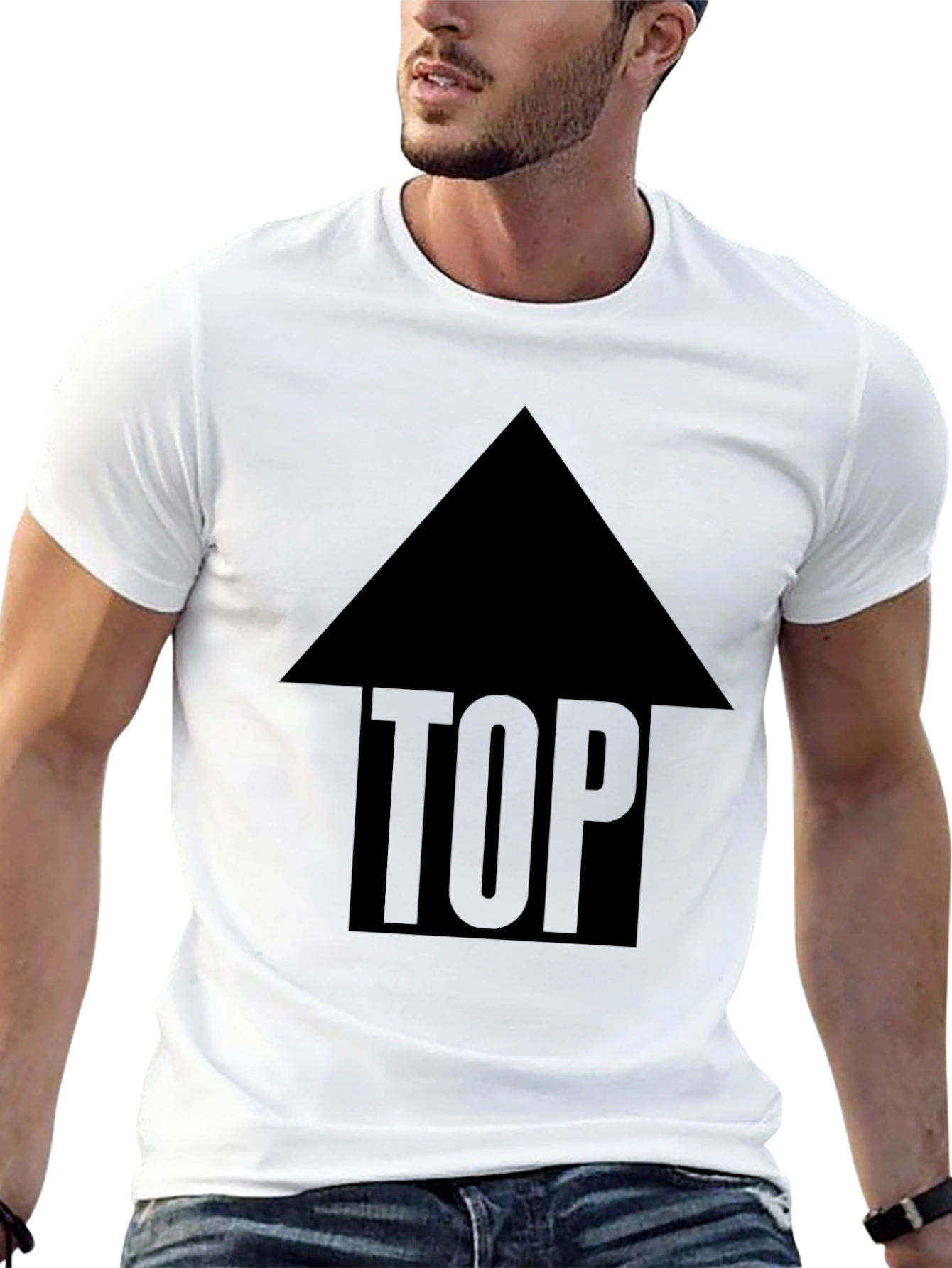Top Directional Arrow Graphic T-Shirt