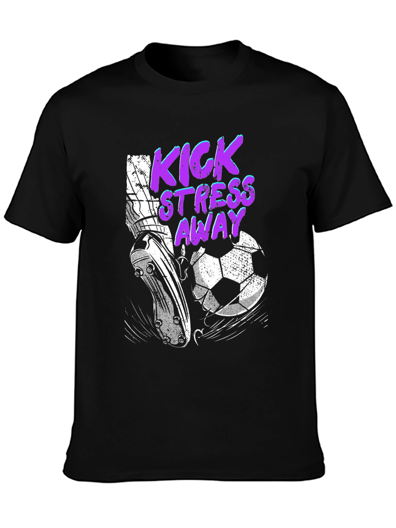Kick Stress Away Soccer T-Shirt