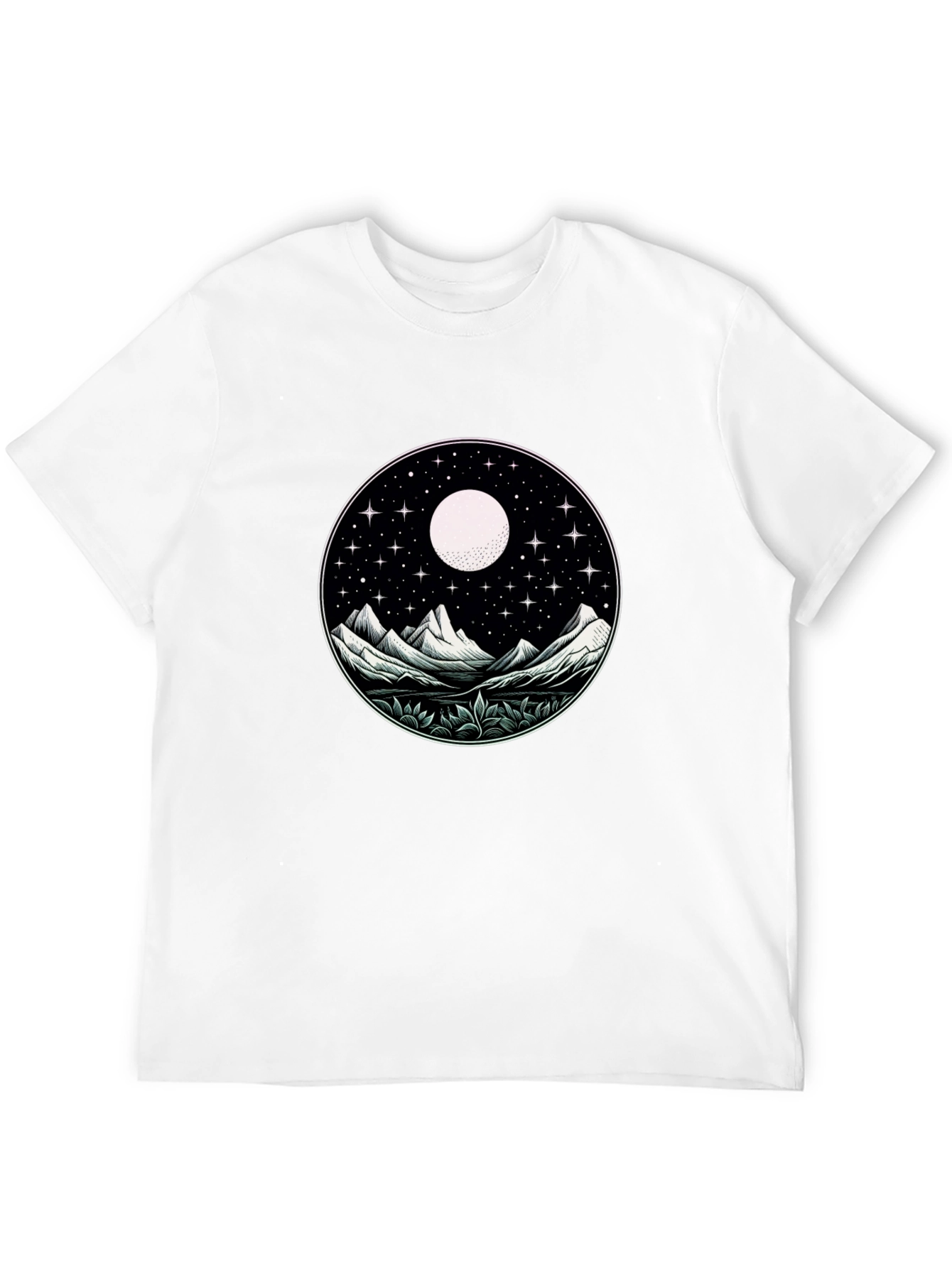 Night Sky Mountain Graphic Tee - Unisex