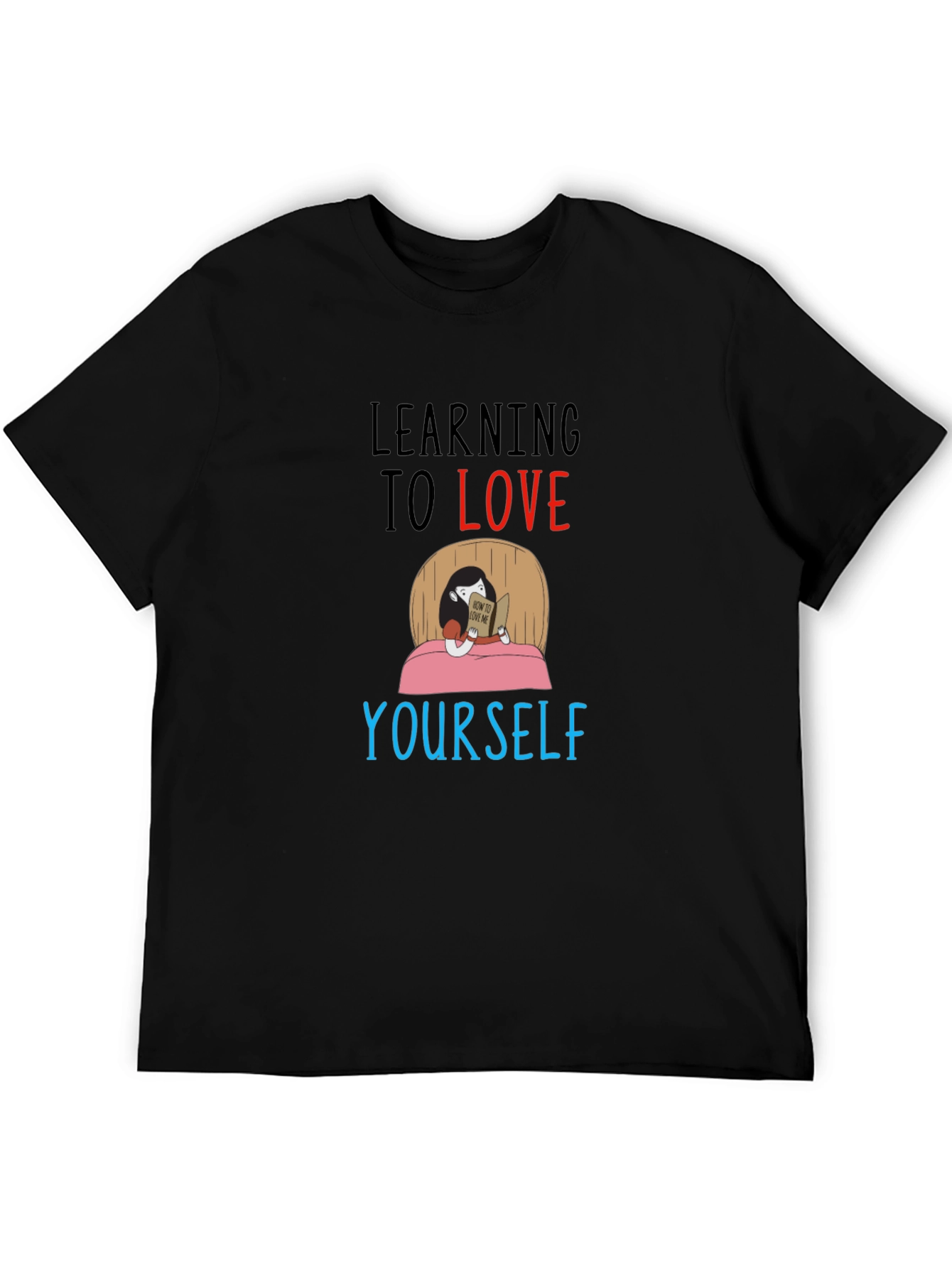 Learning to Love Yourself Graphic Tee - Black